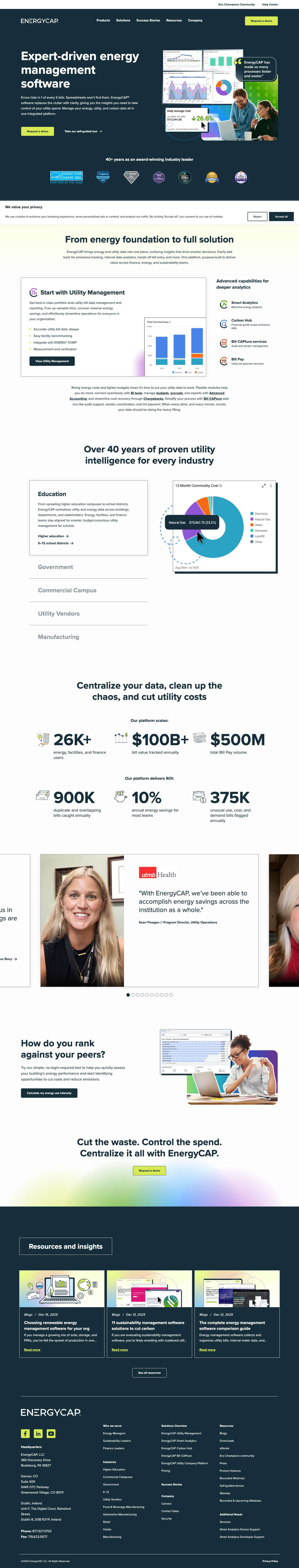 Expert-driven energy and utility management software | EnergyCAP - Full Screenshot