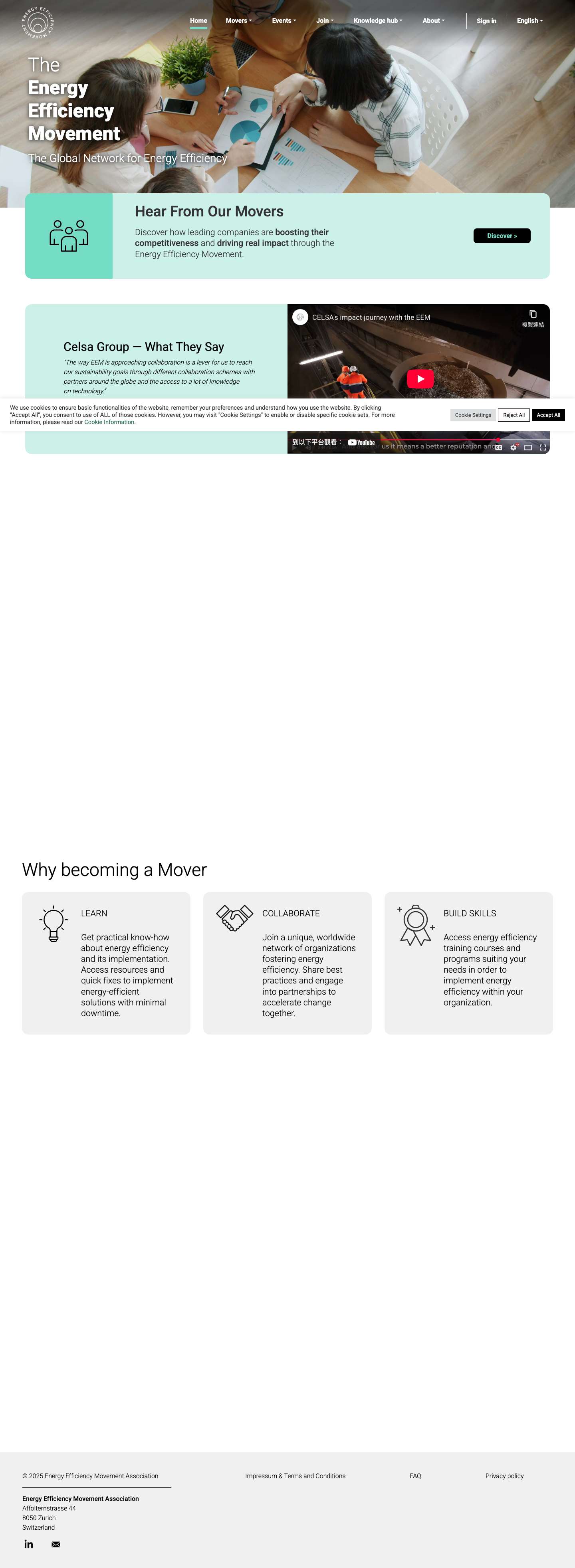 Energy Efficiency Movement - Full Screenshot