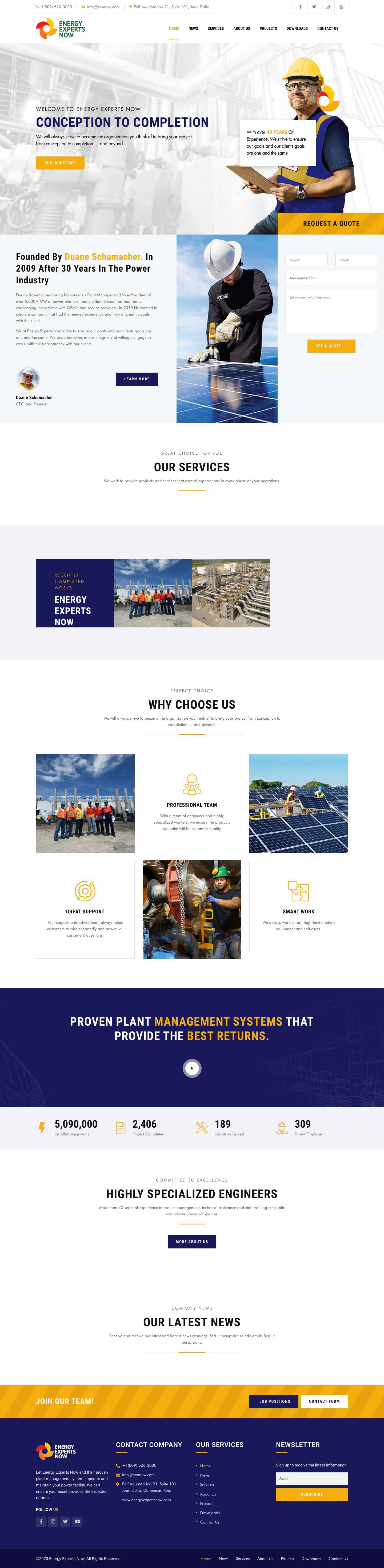 Energy Experts Now – Conception To Completion - Full Screenshot