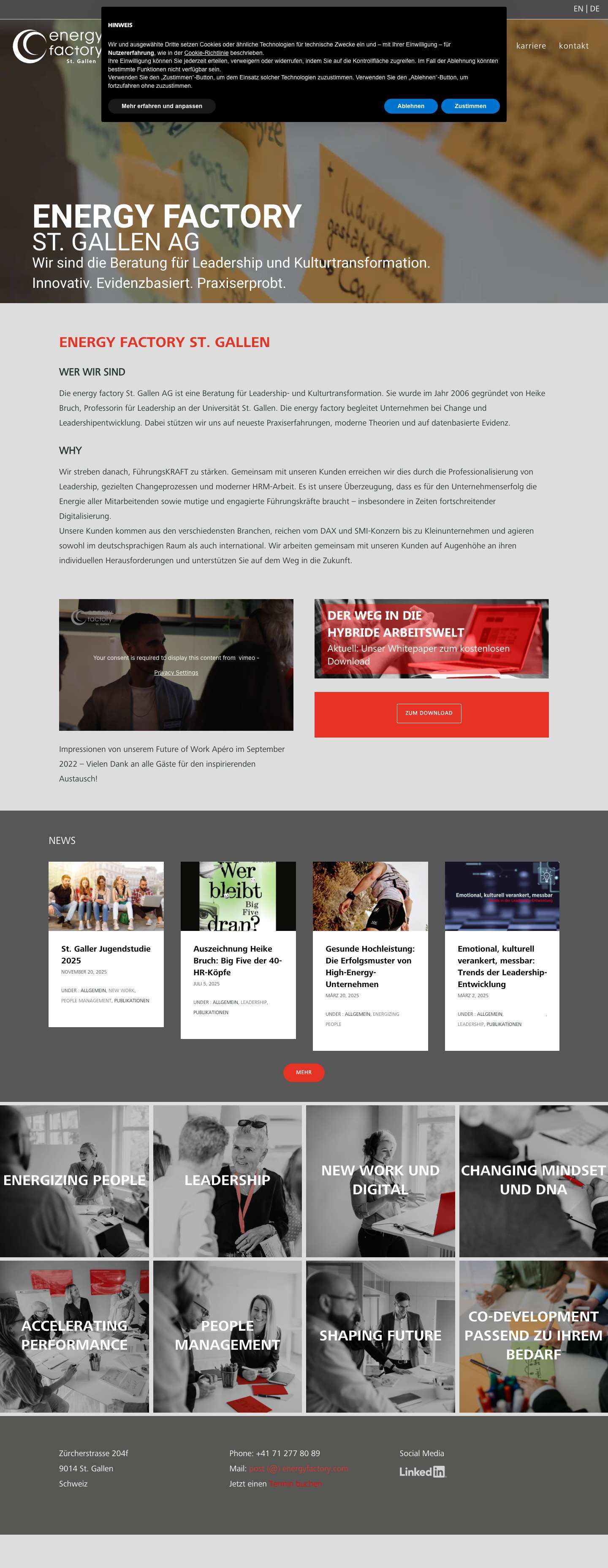 home - energyfactory - Full Screenshot