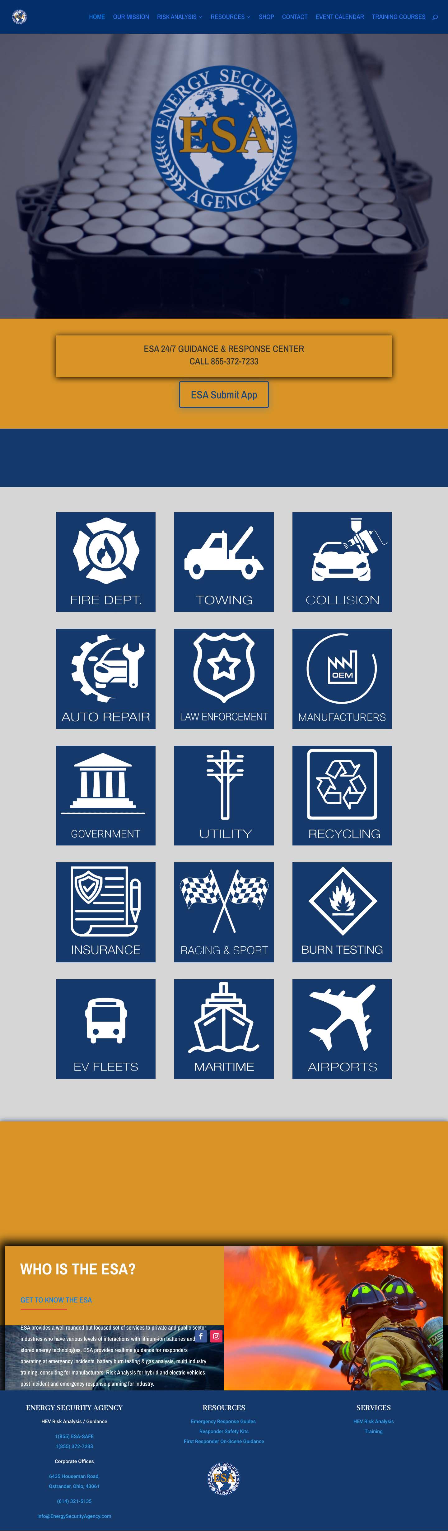 Home - Energy Security Agency - Full Screenshot