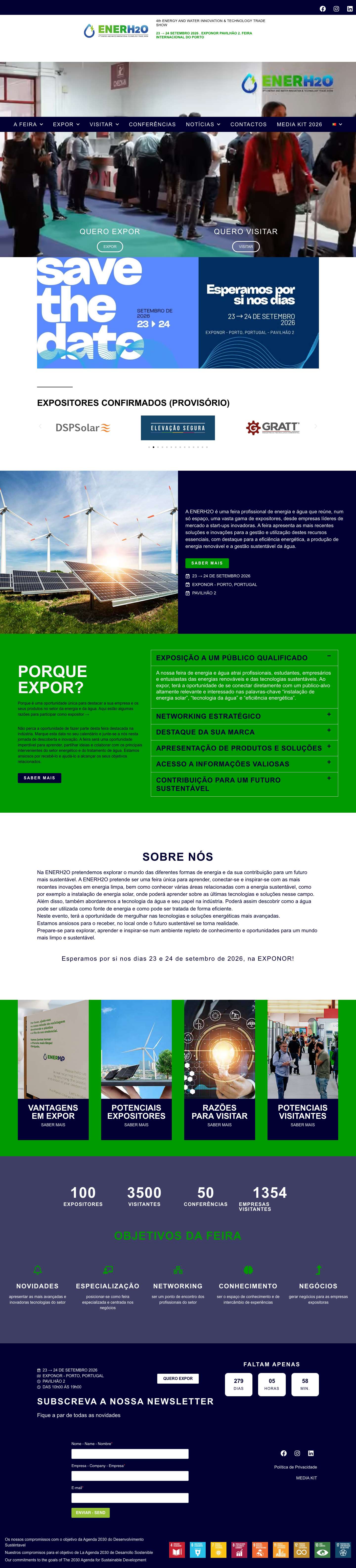 ENERH2O: Inovações em Energia e Gestão Sustentável da Água - Full Screenshot