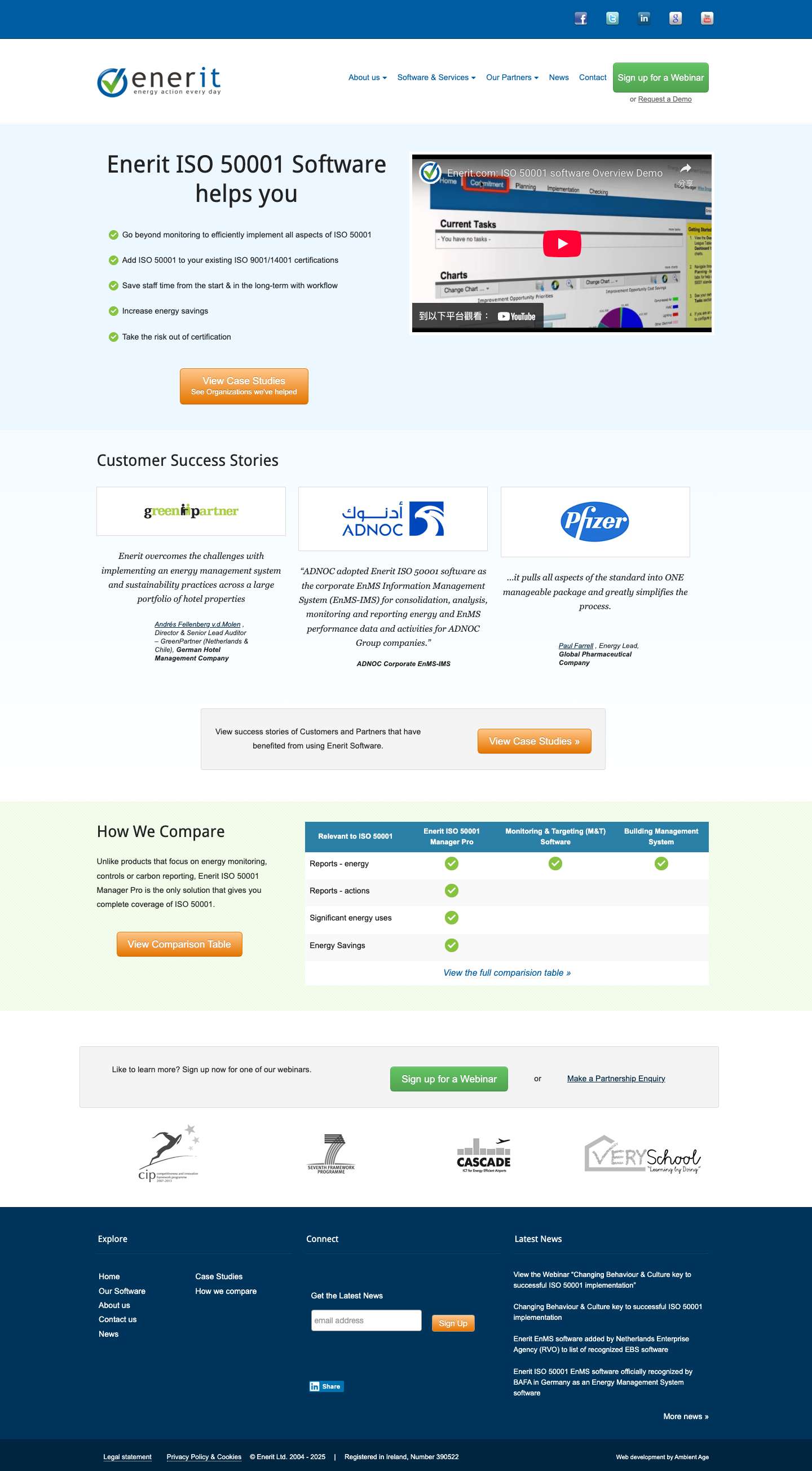 Enerit | Systematic Energy Management Software | IS0 50001 Software - Full Screenshot