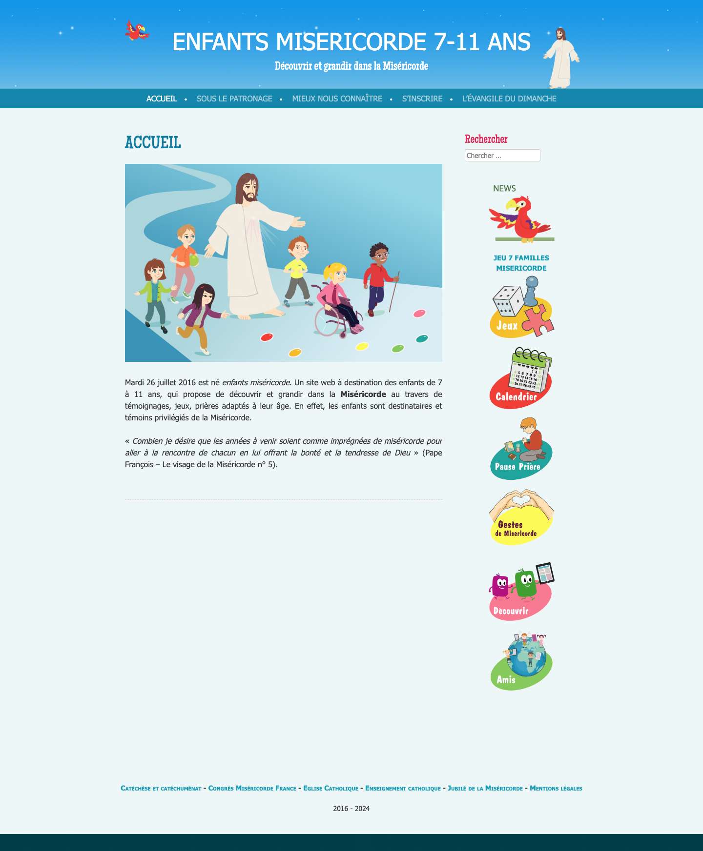 Découvrir et grandir dans la Miséricorde - Full Screenshot