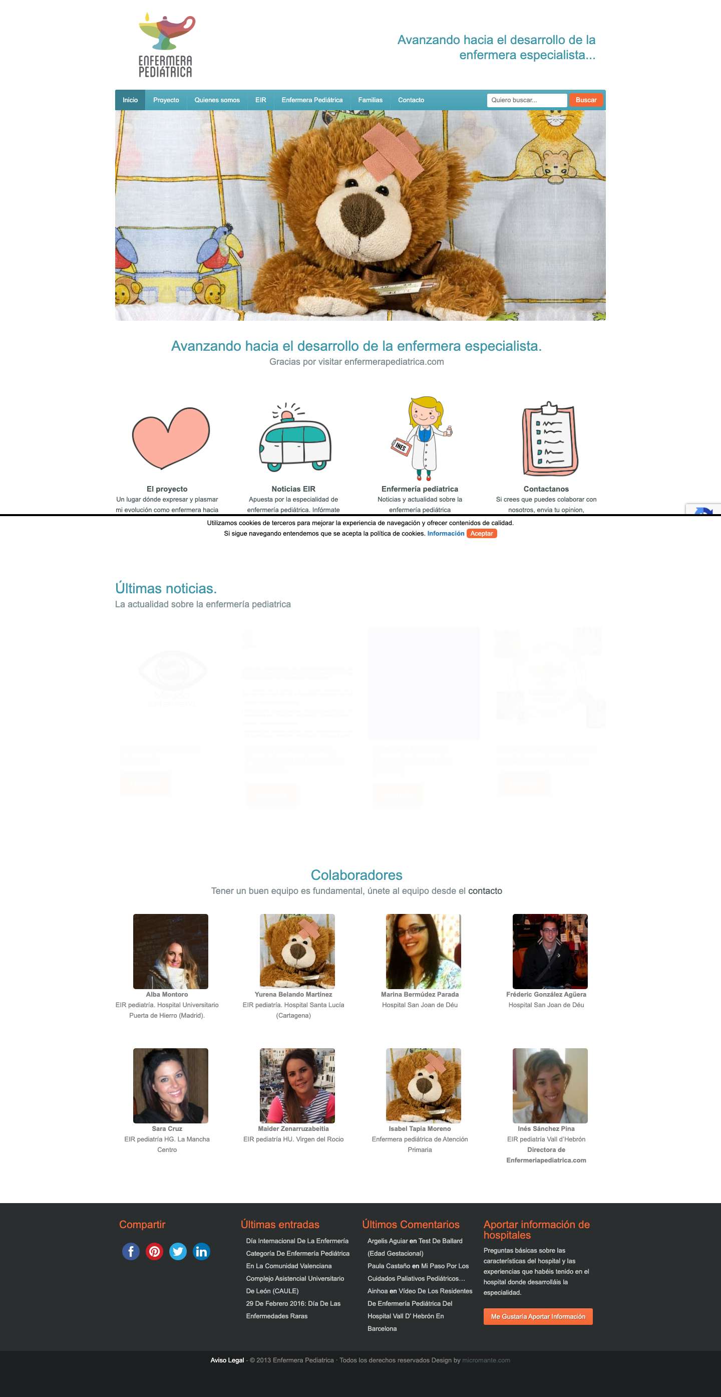 Enfermera Pediatrica ® · Salud Infantil y Actualidad pediatrica - Full Screenshot