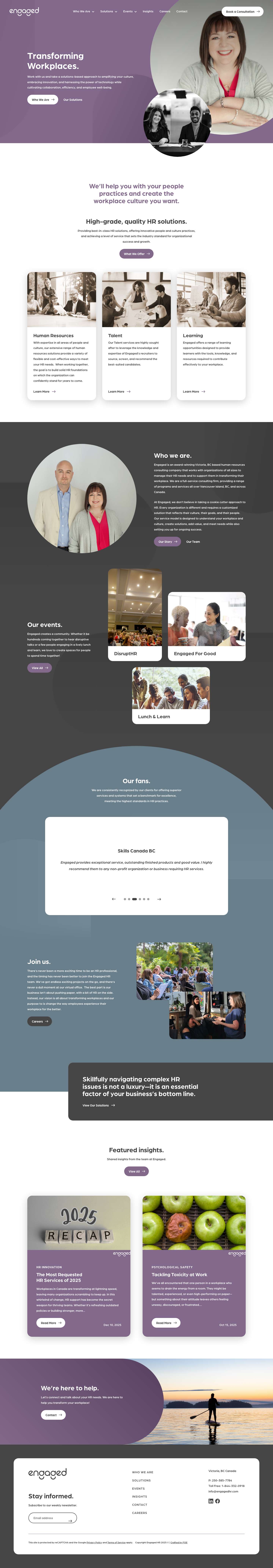 Engaged - Human Resources Solutions - Full Screenshot