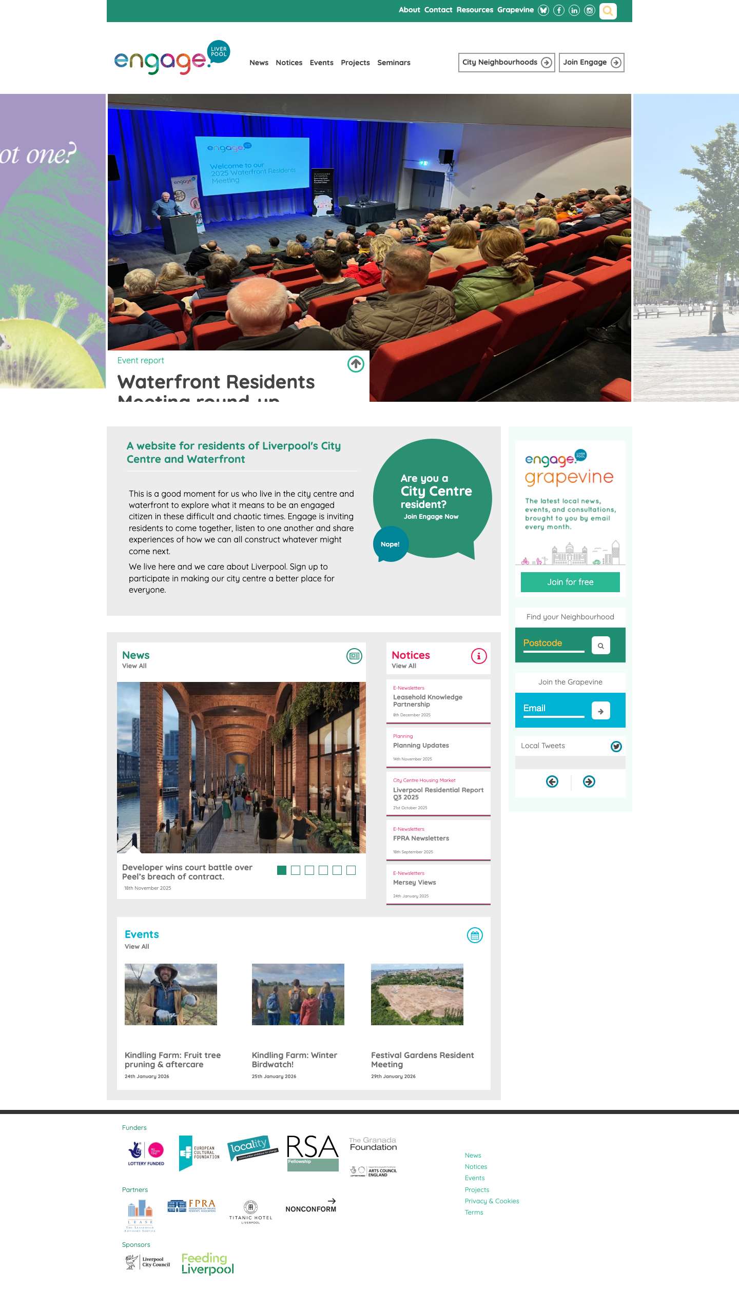 Home Page - Engage Liverpool - Full Screenshot