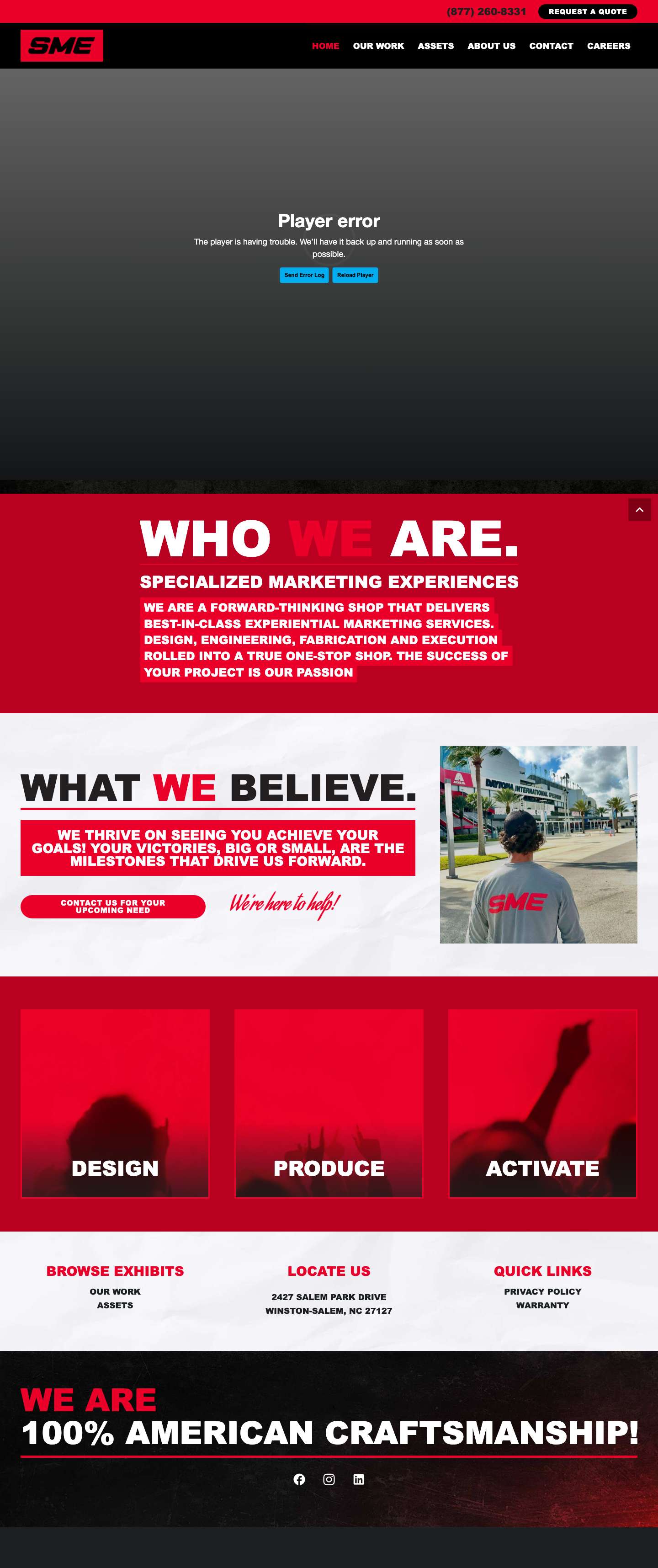 Specialized Marketing Experiences - Full Screenshot