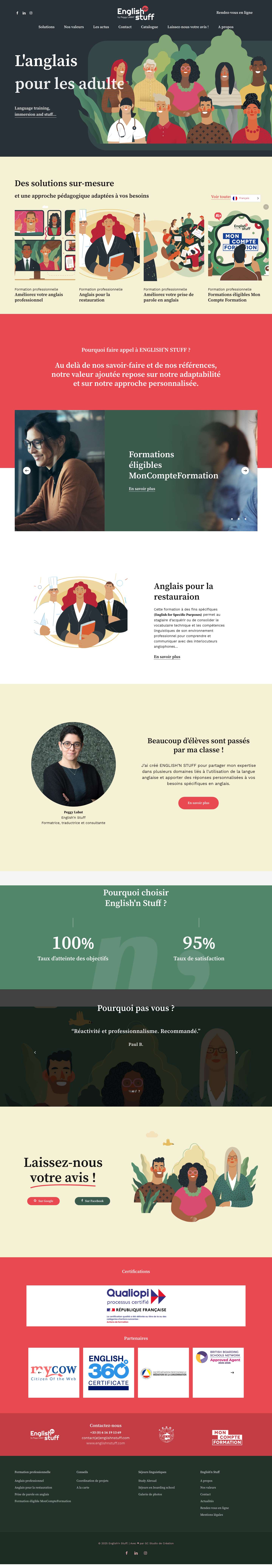 English'n Stuff - L'anglais sur-mesure - Le Havre - Full Screenshot