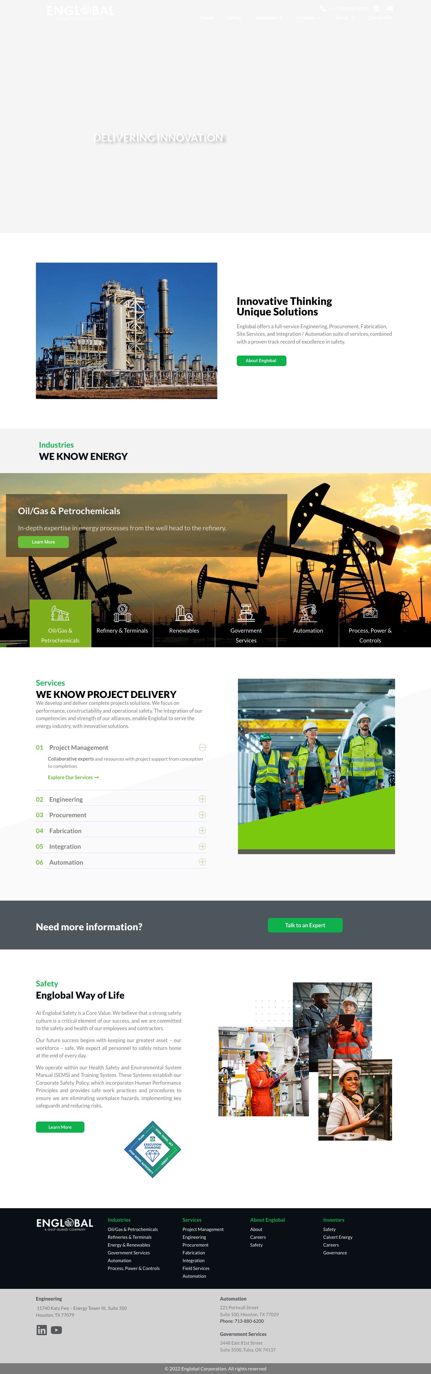 Home - Englobal - Full Screenshot