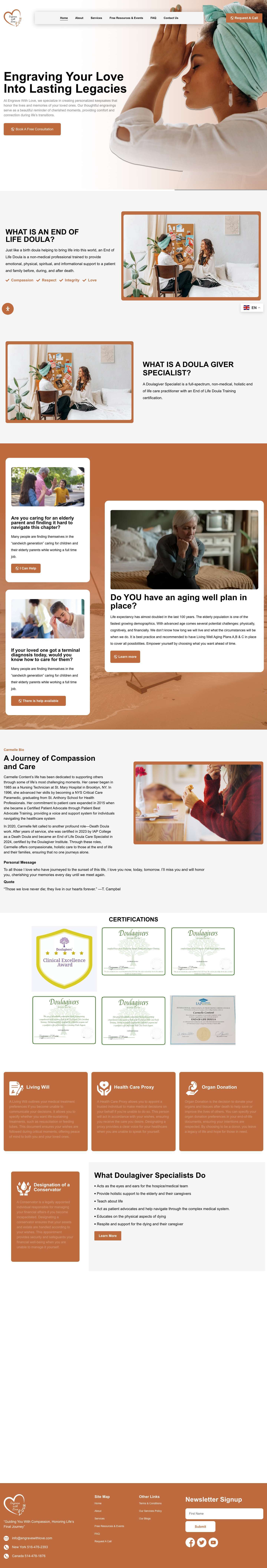 Home - Engrave With Love - Full Screenshot