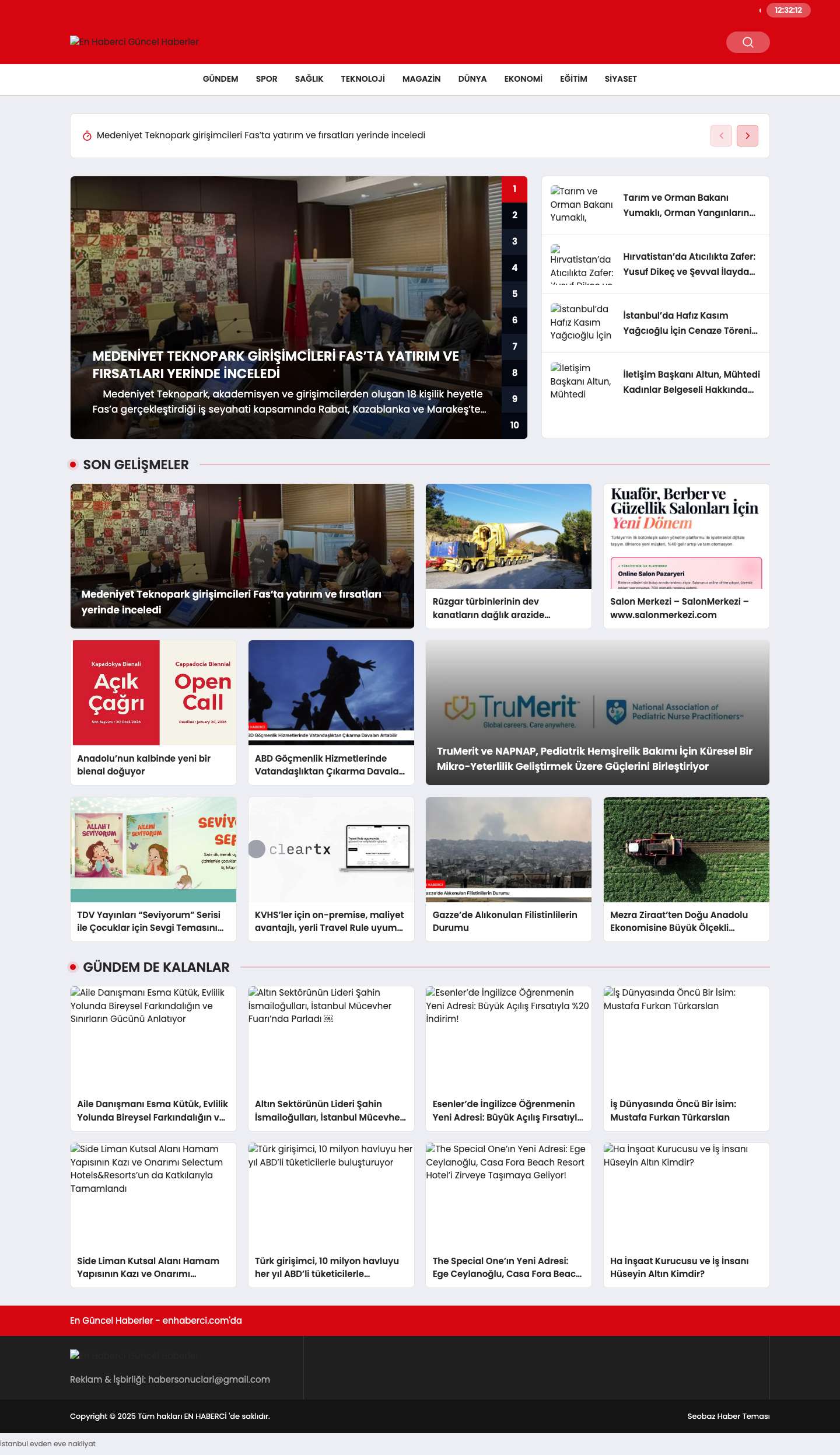 En Haberci Güncel HaberlerEn Haberci Güncel Haberler – En Güncel Haberler – enhaberci.com'da - Full Screenshot