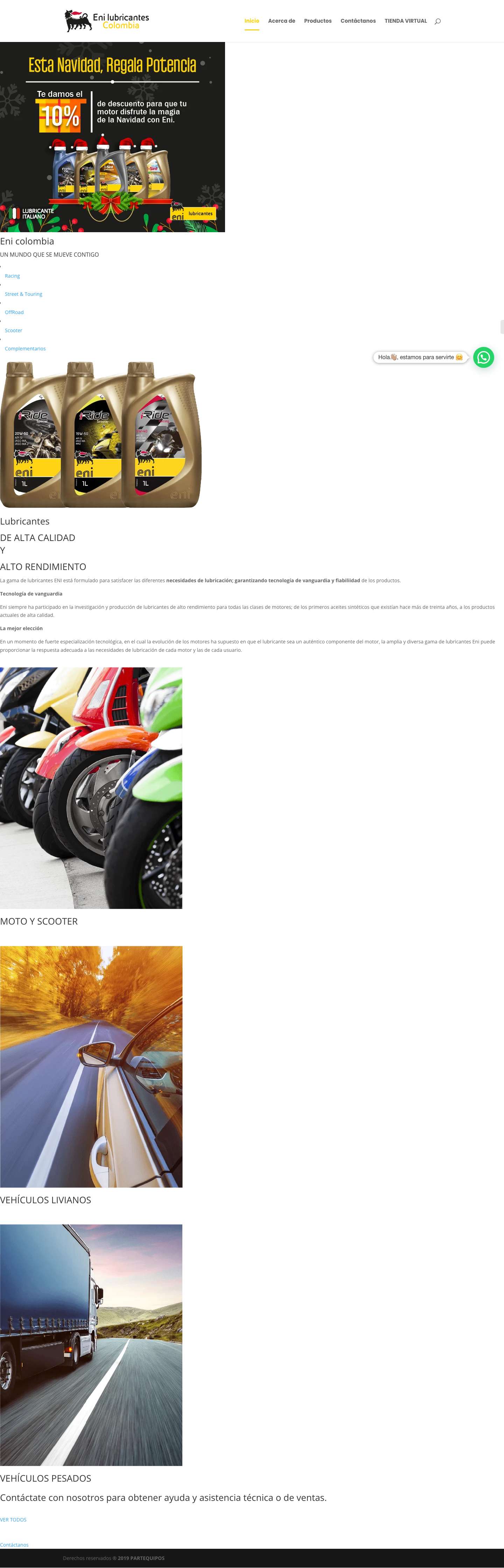 Inicio - ENI Colombia - Full Screenshot