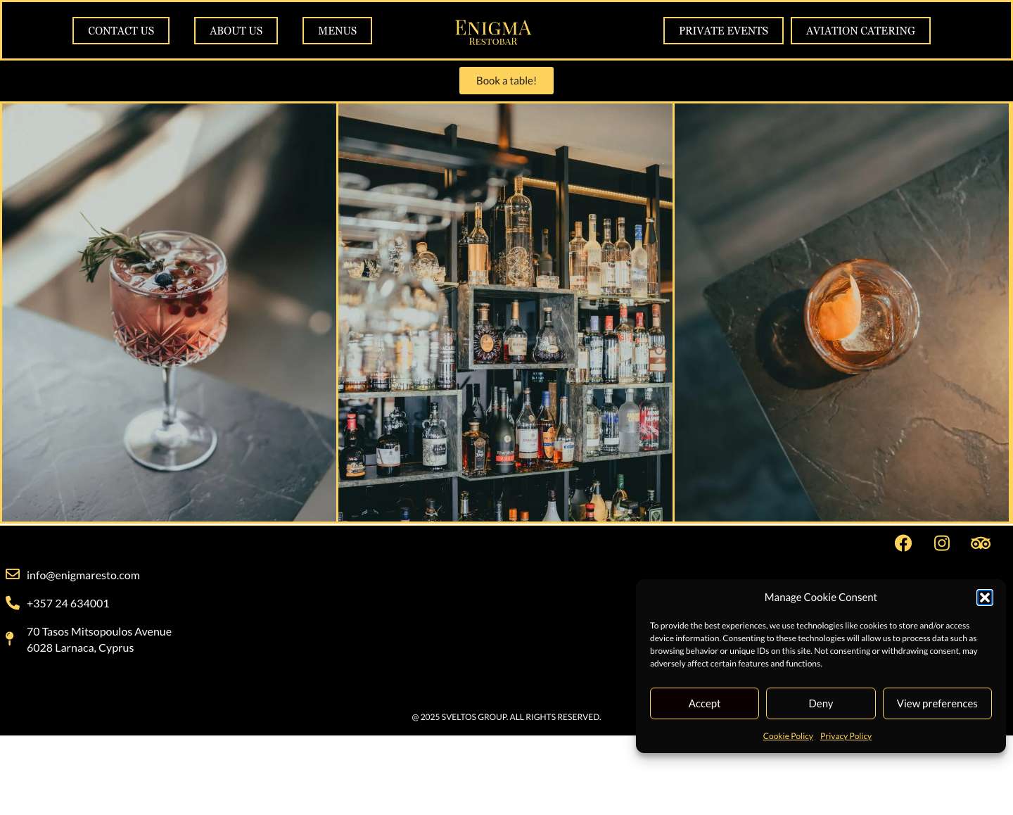 Enigma Restobar in Larnaca | Join Us In This Trip of Culinary Excellence. - Full Screenshot