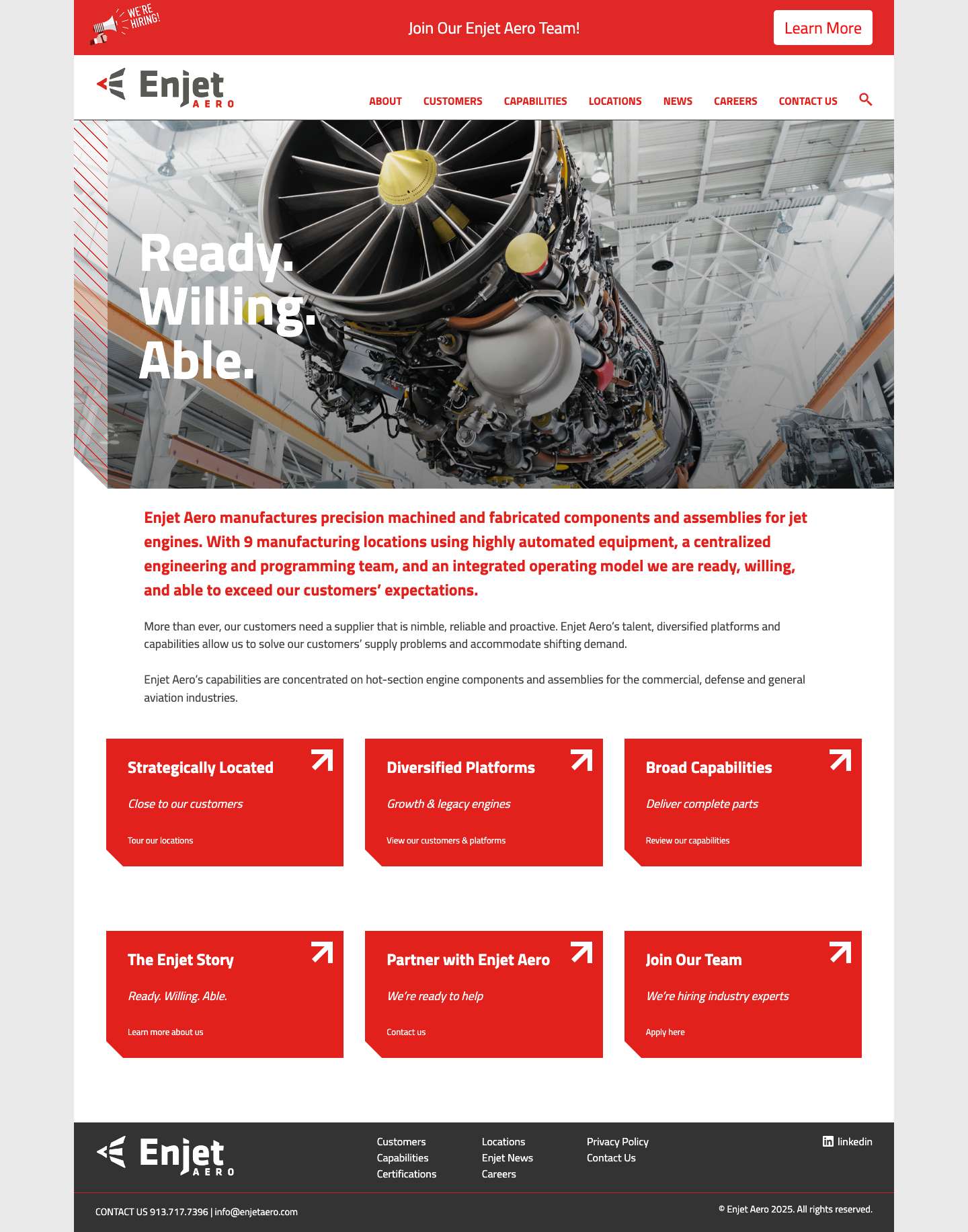 Home - Enjet Aero - Full Screenshot