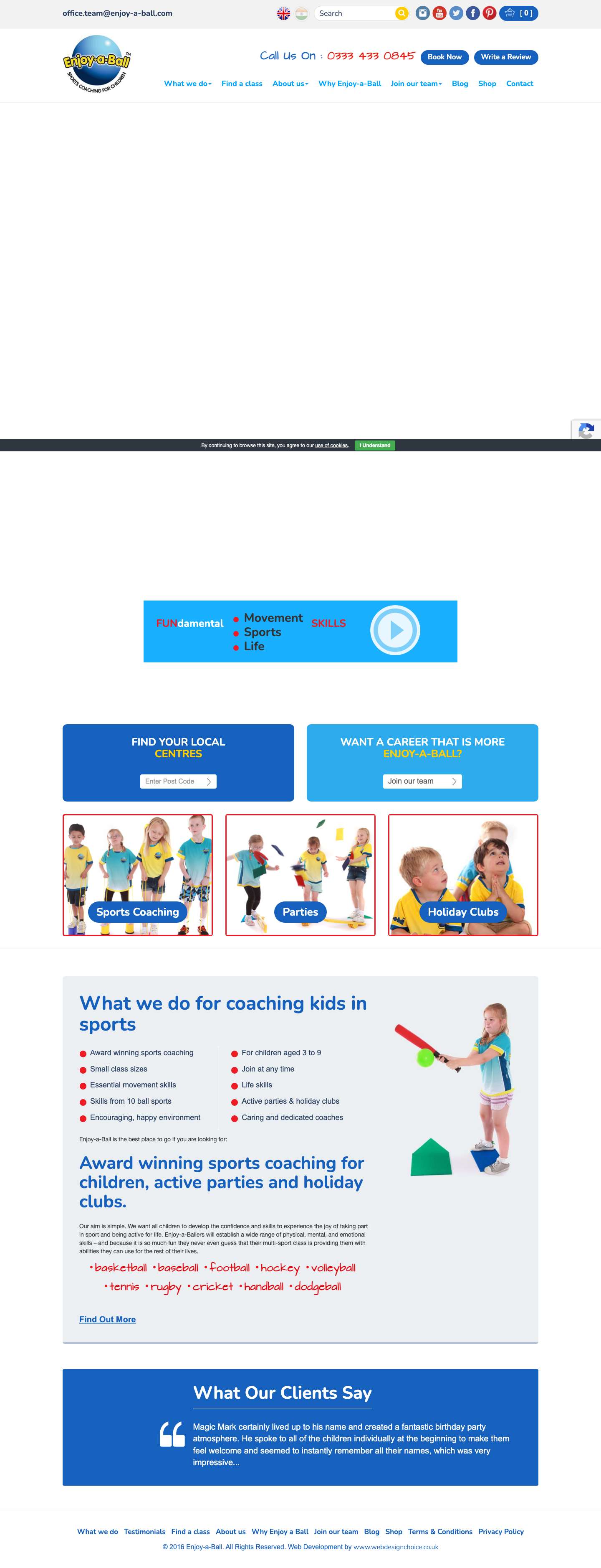 Sports Coaching for Kids | Multi Sports ,Active Parties, Holiday ClubsSports Coaching for Kids | Multi Sports ,Active Parties, Holiday Clubs - Full Screenshot