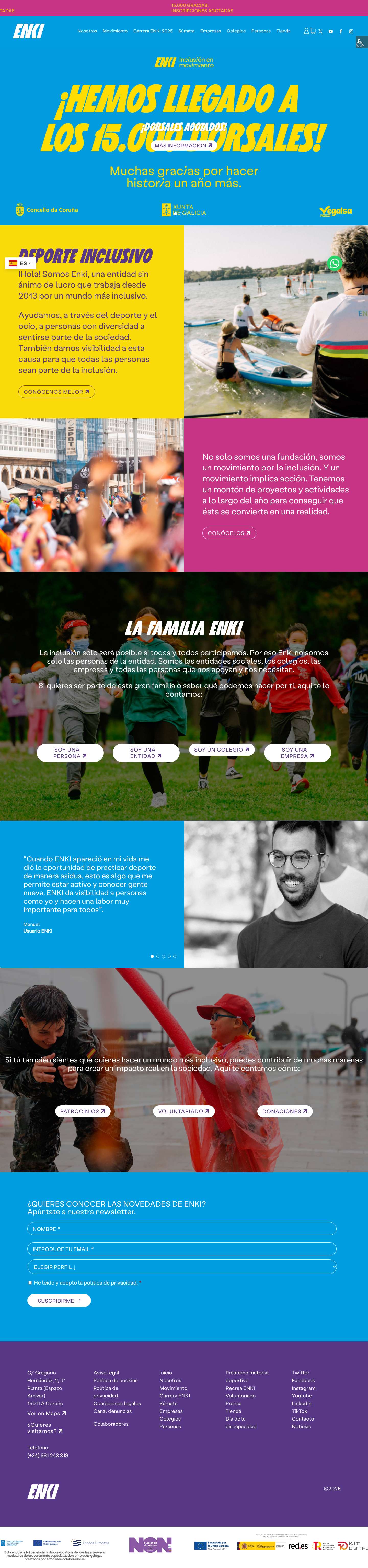 Inclusión en Movimiento | Ocio Inclusivo | Deporte InclusivoWhatsApp - Full Screenshot