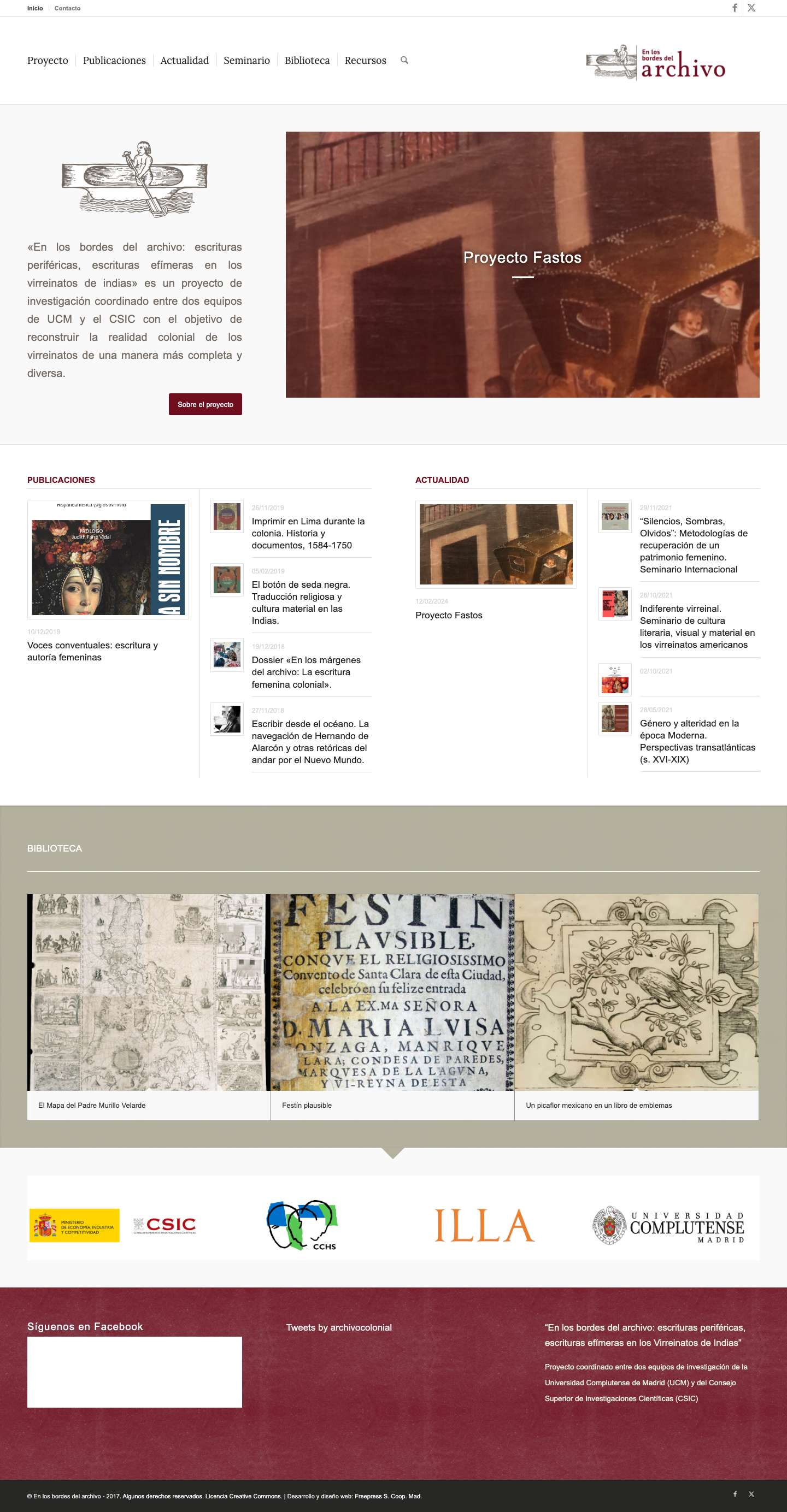 En los bordes del archivo - Escrituras periféricas y efímeras en los Virreinatos de Indias - www.enlosbordesdelarchivo.comClick to open the search input fieldAnteriorPosteriorDesplazarse hacia arriba - Full Screenshot