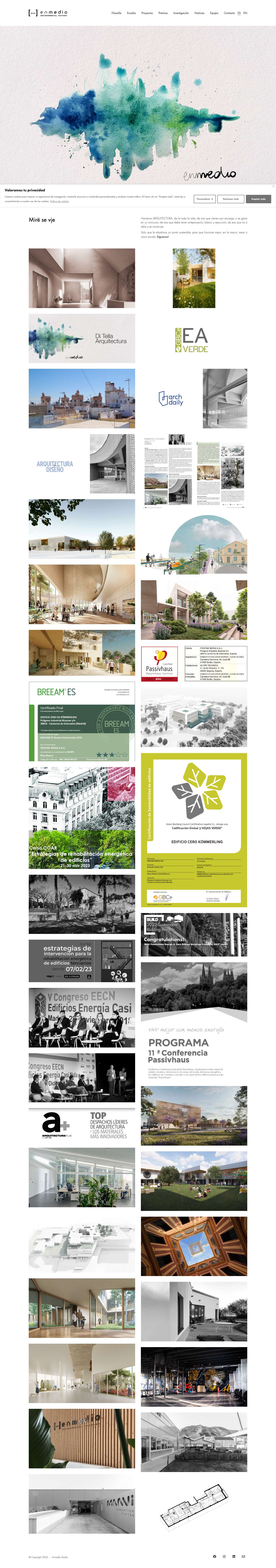 Enmedio Studio - Arquitectura y planificación - Full Screenshot