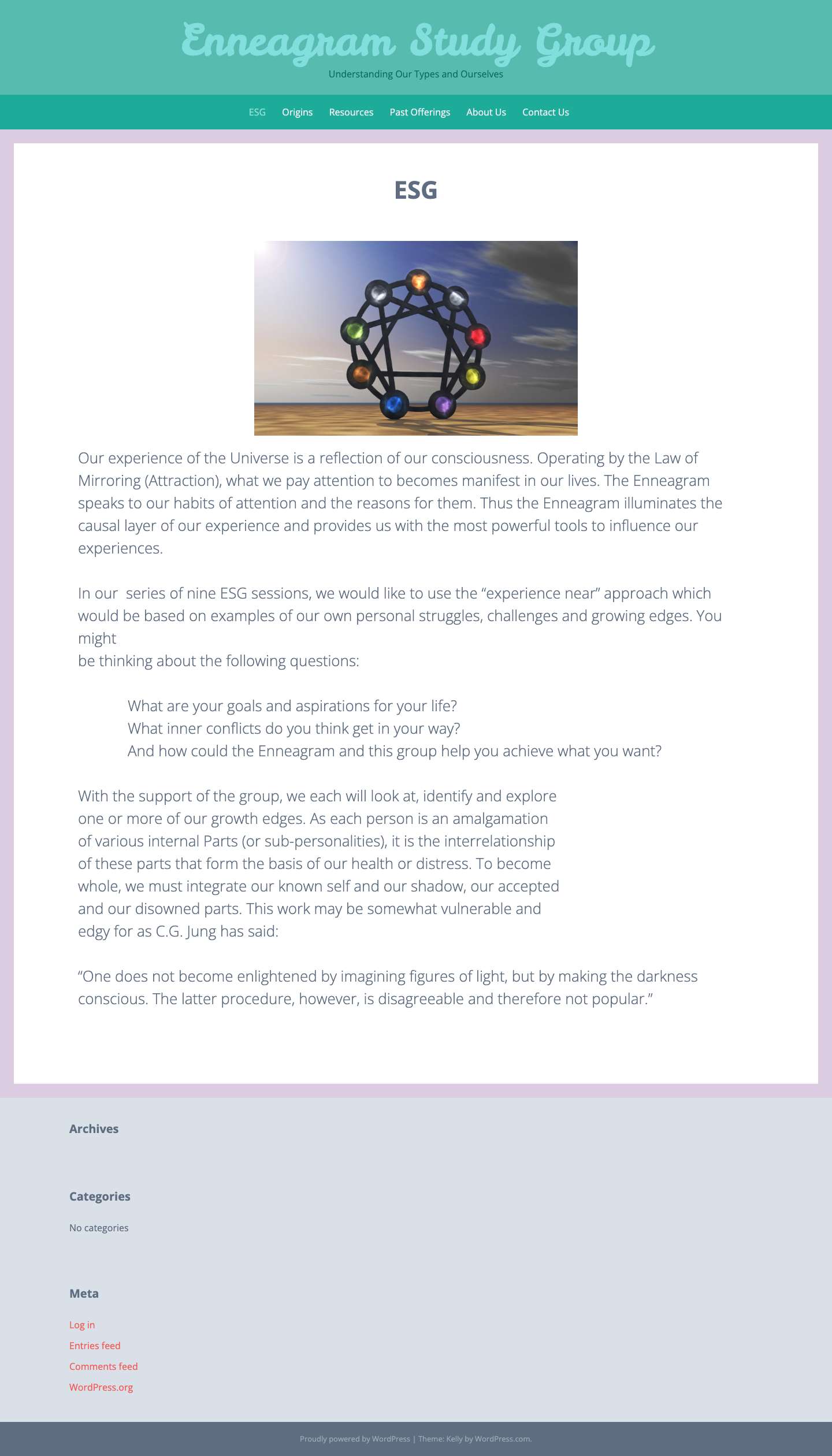 ESG | Enneagram Study Group - Full Screenshot