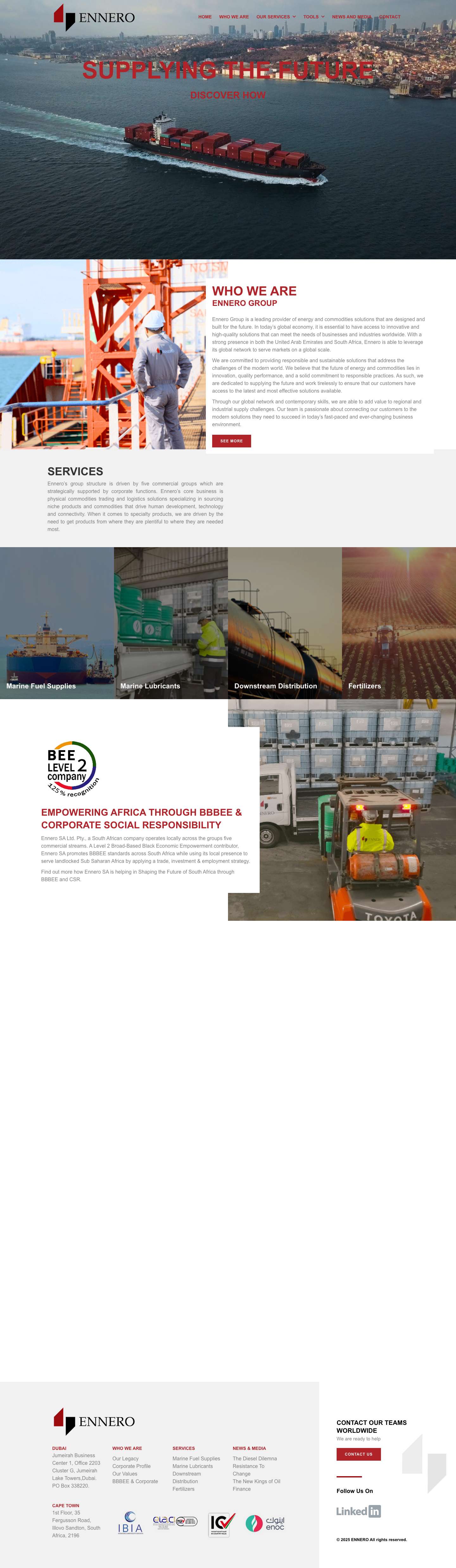 Oil Trading Companies in Dubai | Commodities Trading Companies Dubai - Full Screenshot