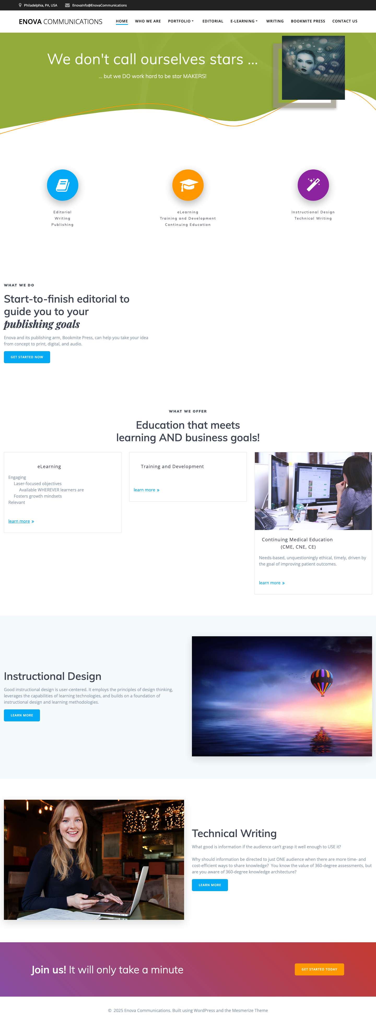 Enova Communications - Full Screenshot