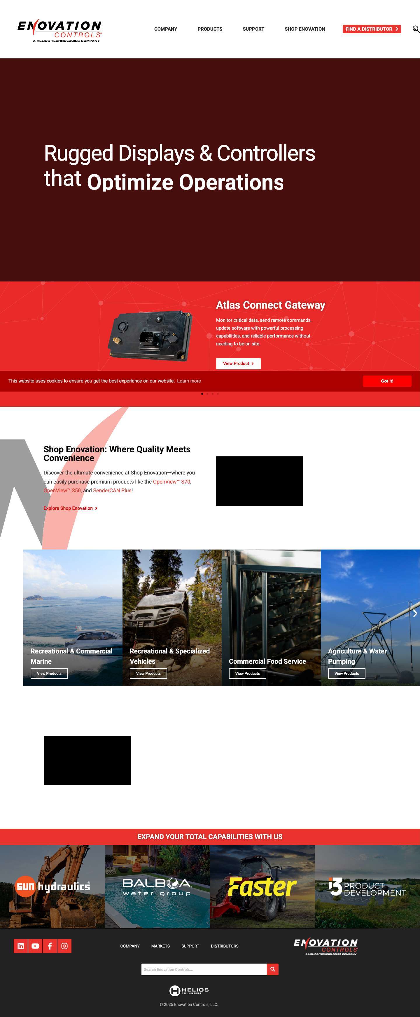 Enovation Controls - We Exist to Conquer Complexity - Full Screenshot