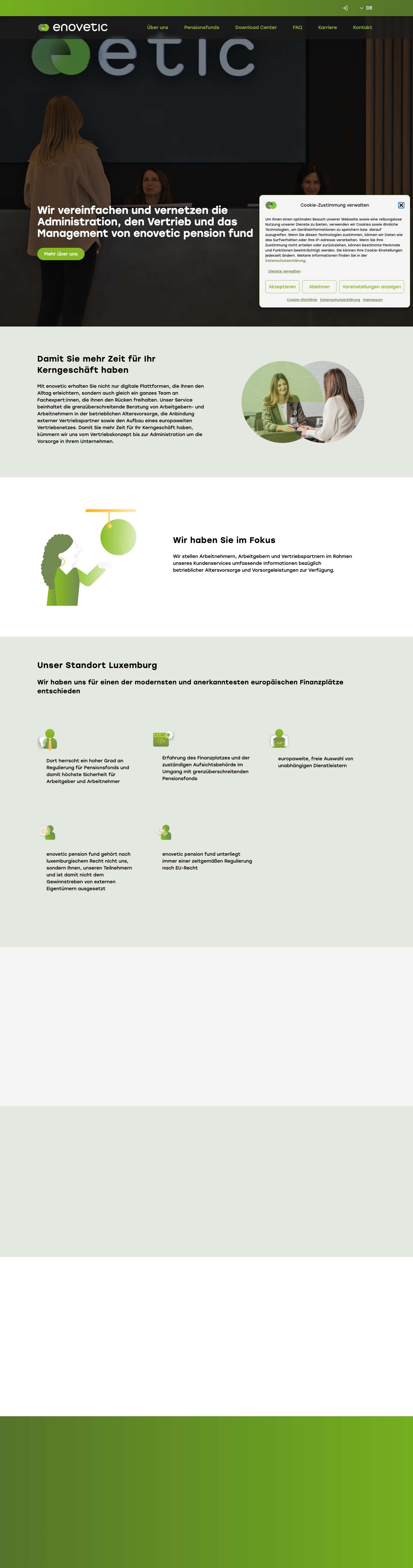 Startseite - enovetic global SA - Full Screenshot