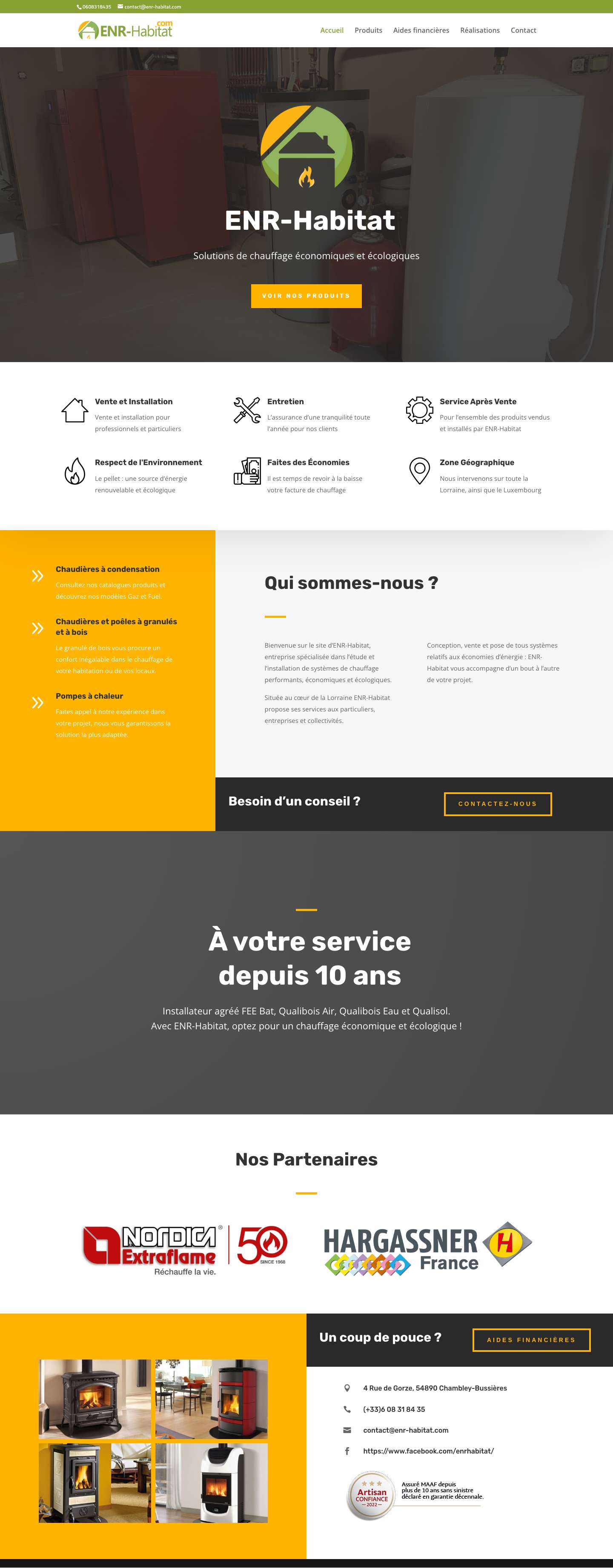 Accueil - ENR-Habitat - Full Screenshot