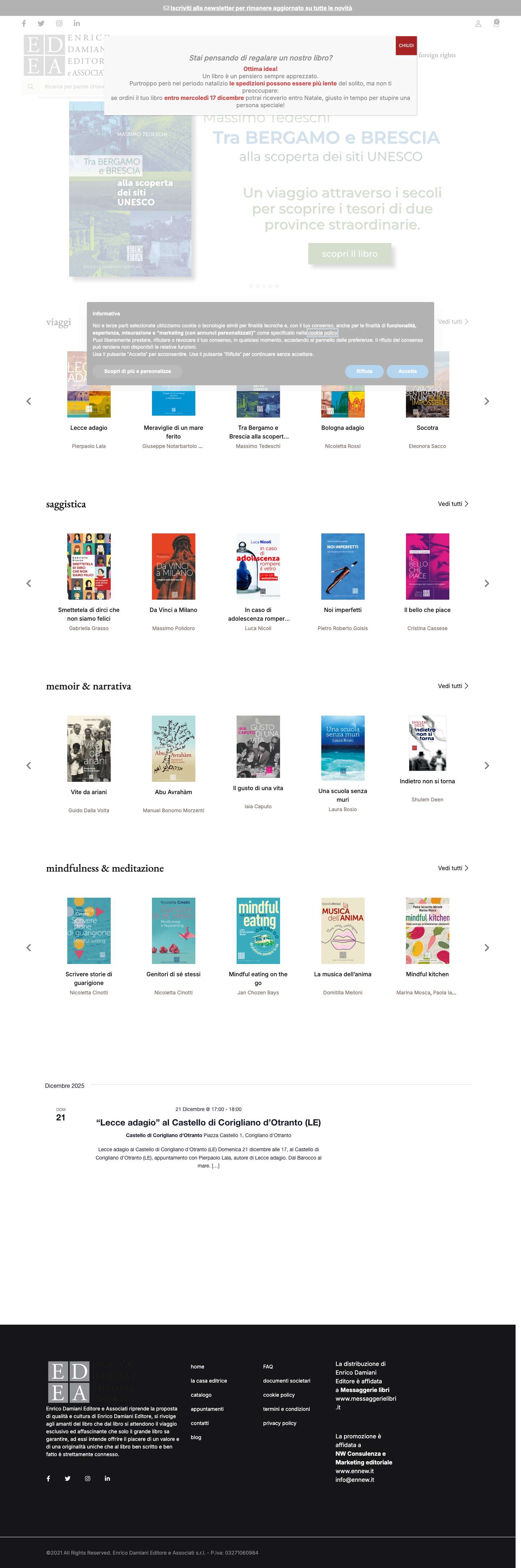 Enrico Damiani Editore e Associati – Casa editrice a Brescia e Milano - Full Screenshot