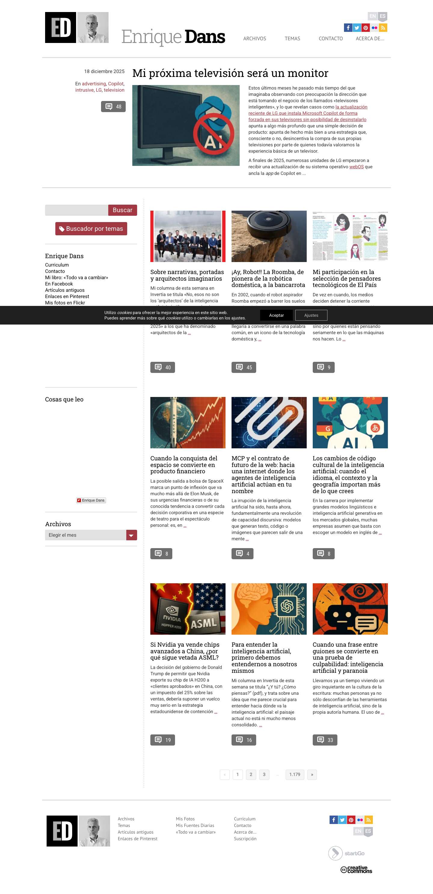 Enrique Dans - Full Screenshot