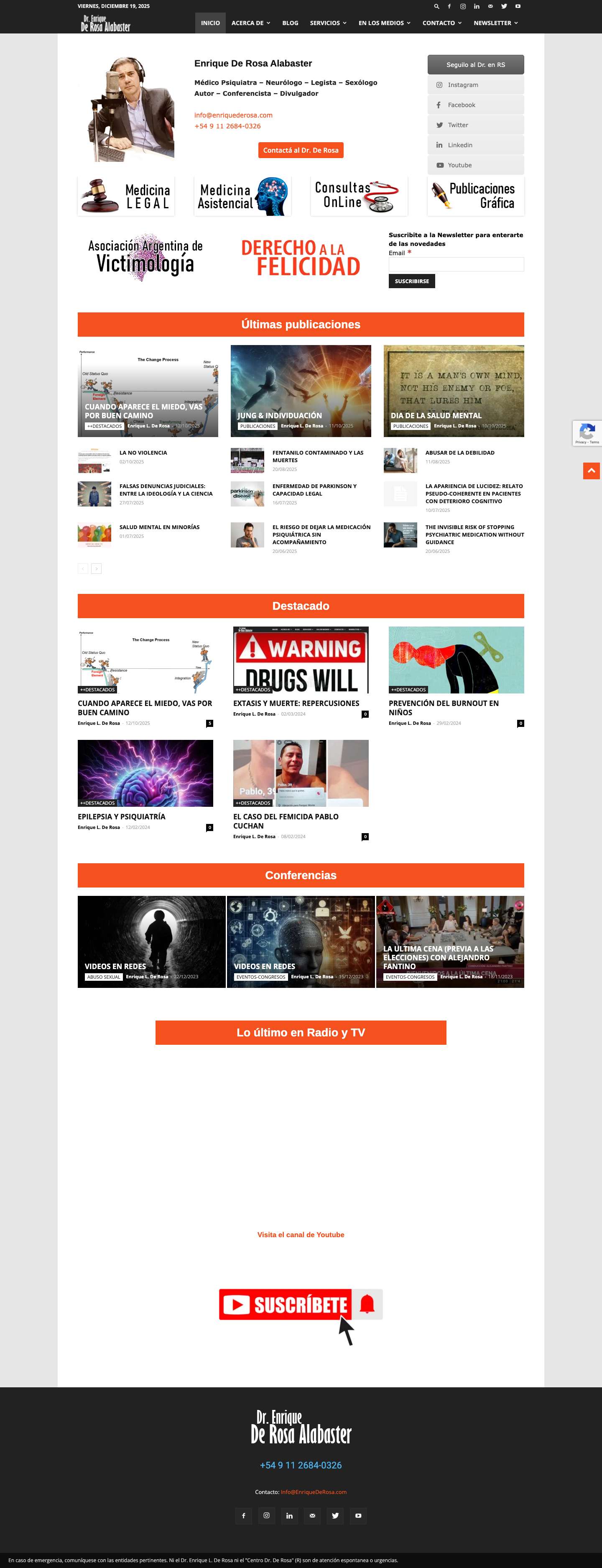 Inicio — Enrique De Rosa Alabaster - Full Screenshot