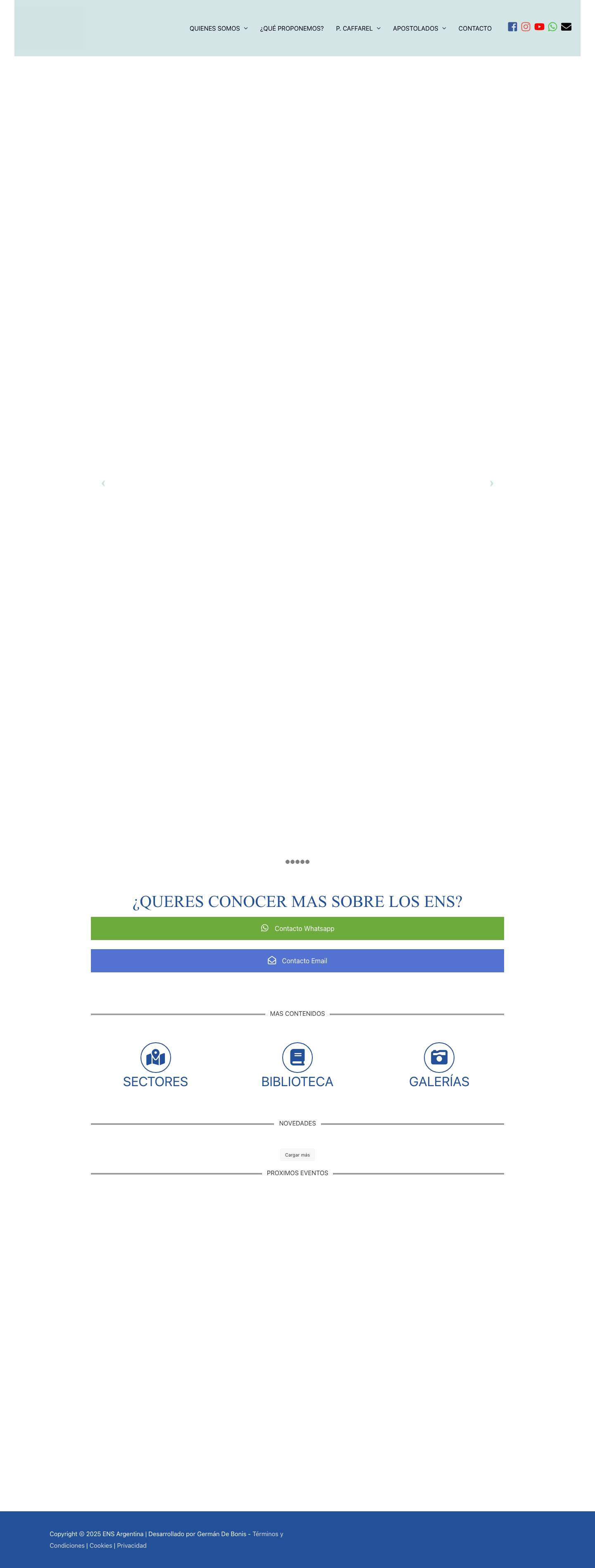 ENS Argentina – Equipos de Nuestra Señora - Full Screenshot