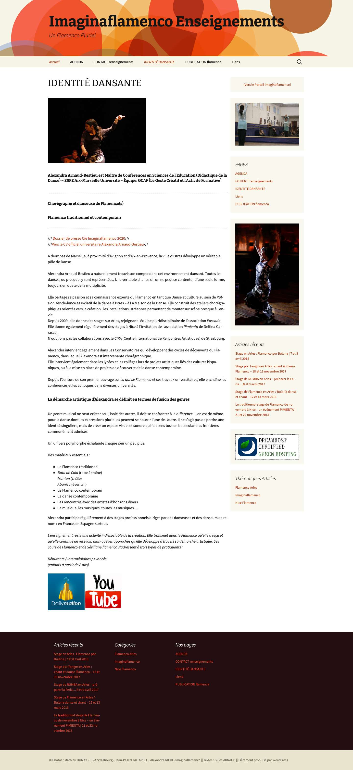 Imaginaflamenco Enseignements - Full Screenshot