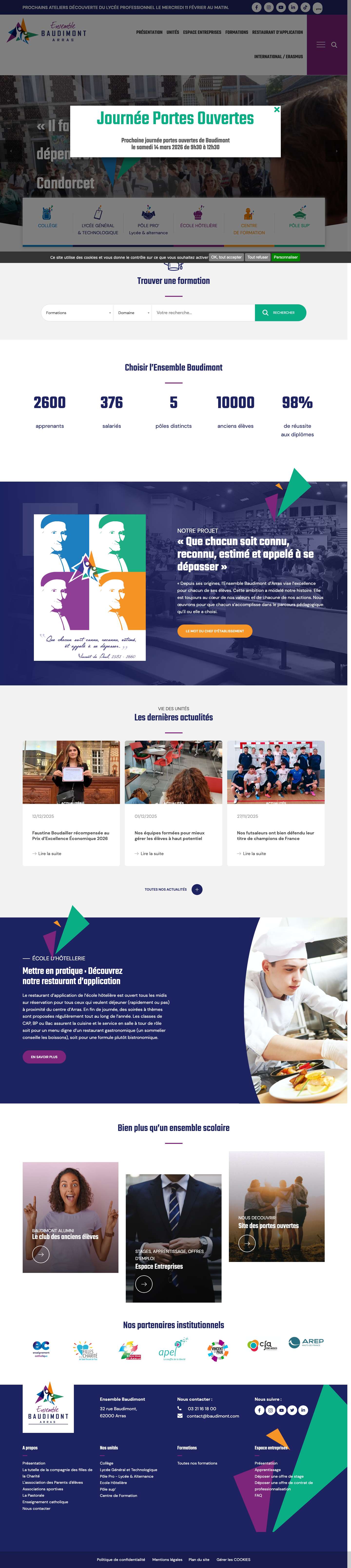 Accueil - Baudimont - Full Screenshot