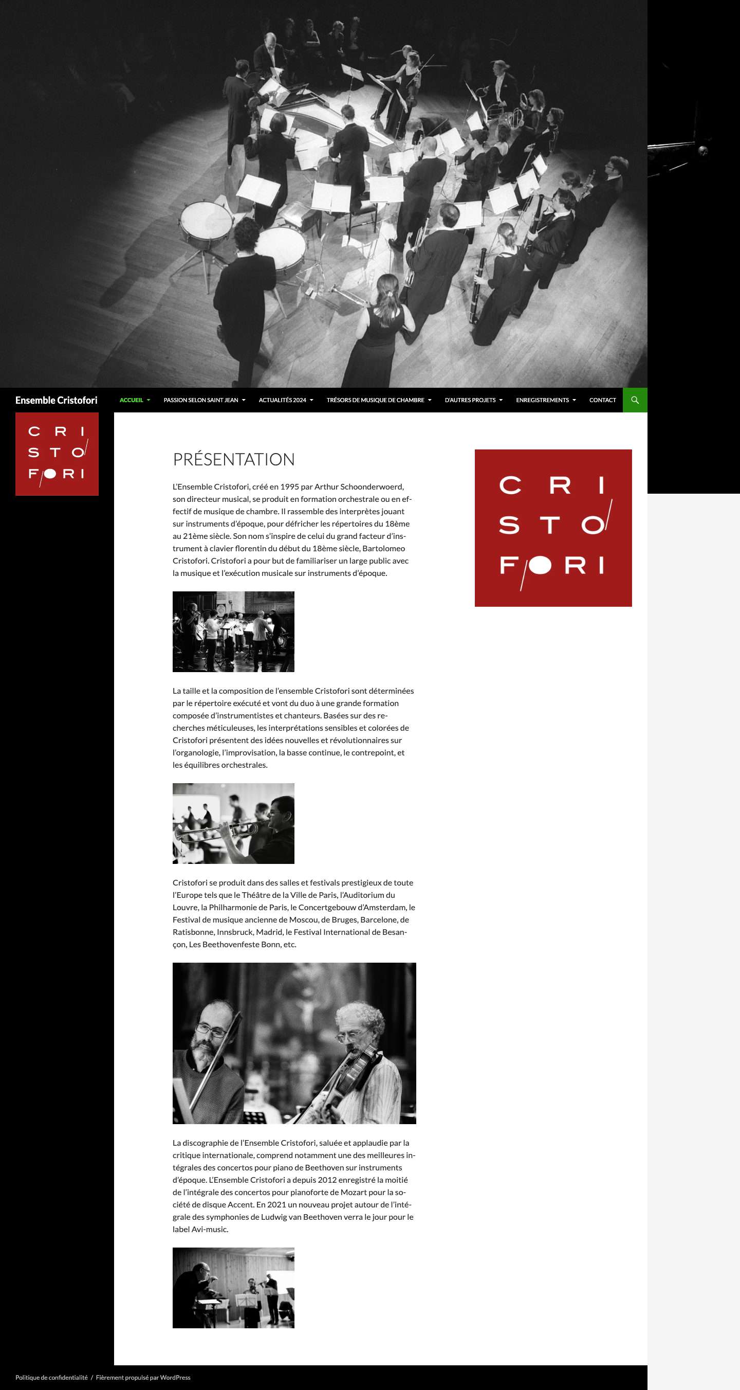 Ensemble Cristofori - Full Screenshot