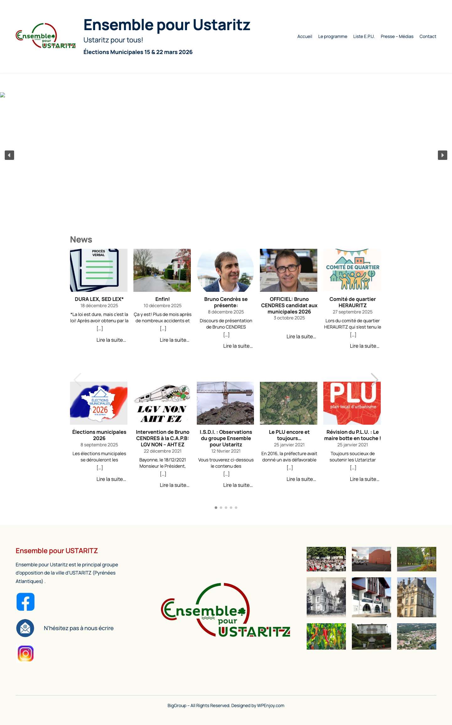 - Ensemble pour Ustaritz - Full Screenshot