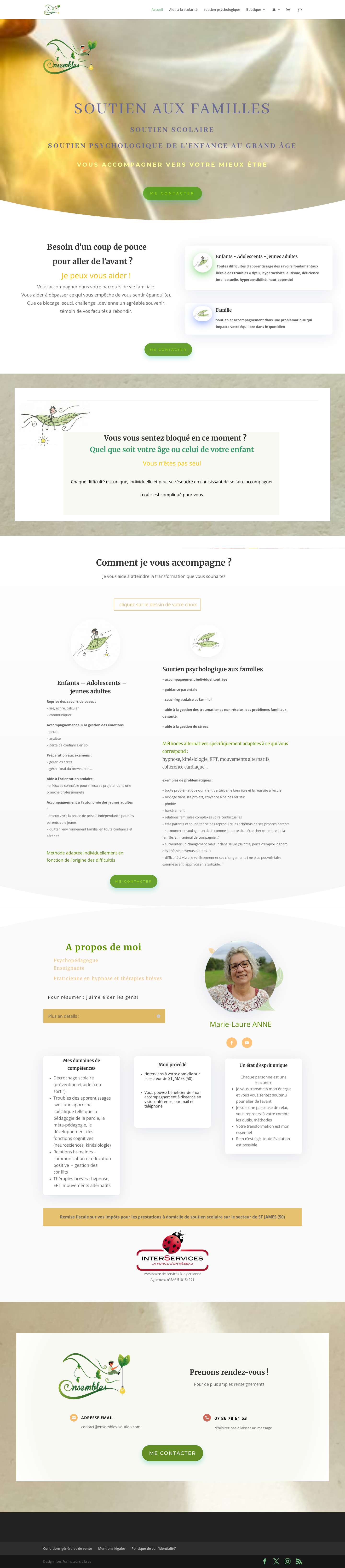 Accueil - Espace de Formation - Full Screenshot