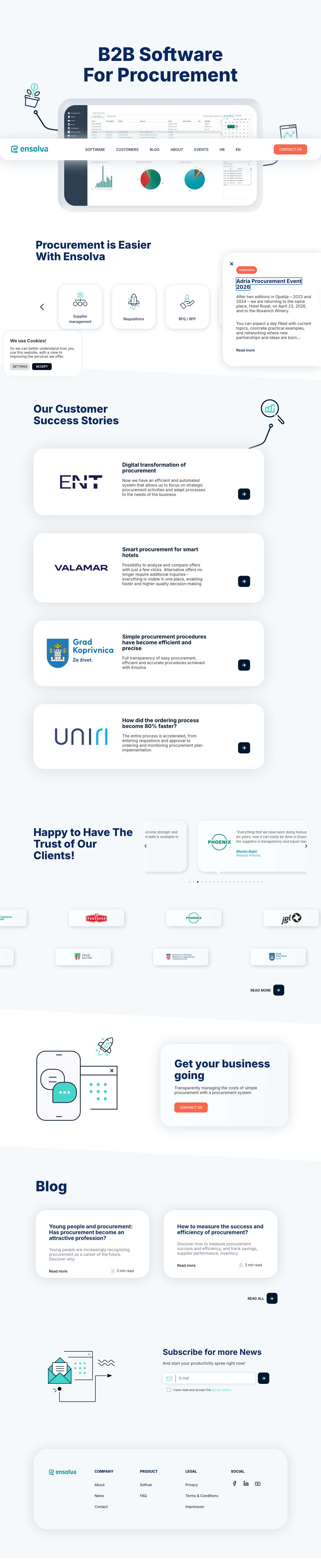 Ensolva | Software For Procurement - Full Screenshot