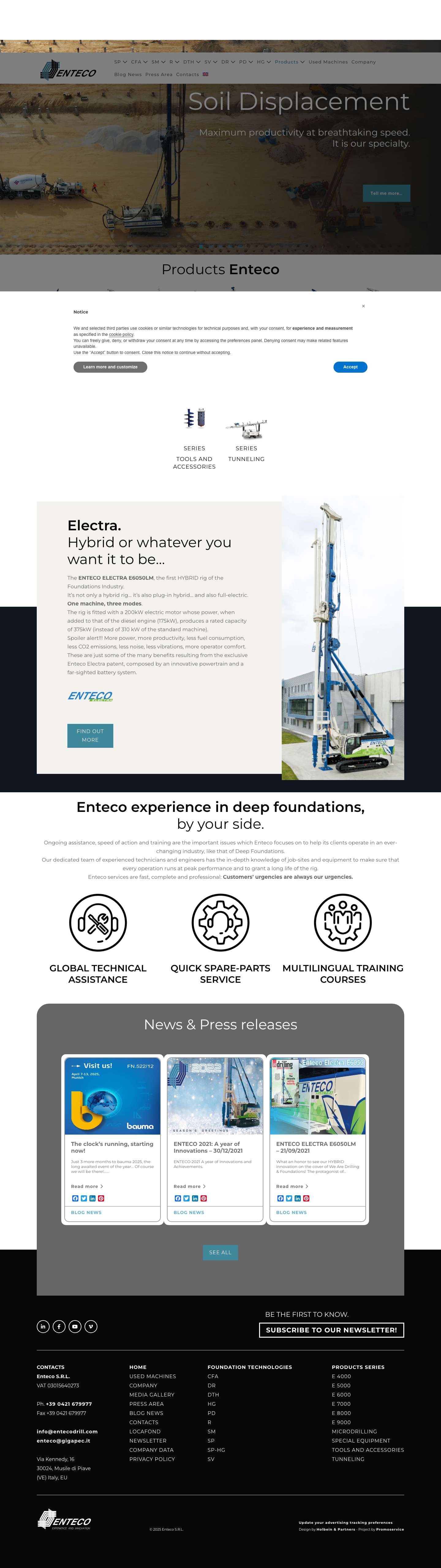 Homepage - Enteco - Full Screenshot