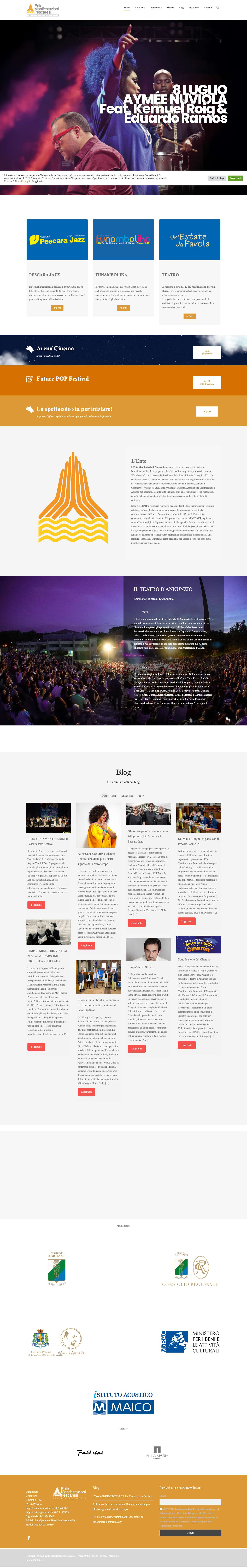 Ente Manifestazioni Pescaresi - Una città in prima fila! - Full Screenshot