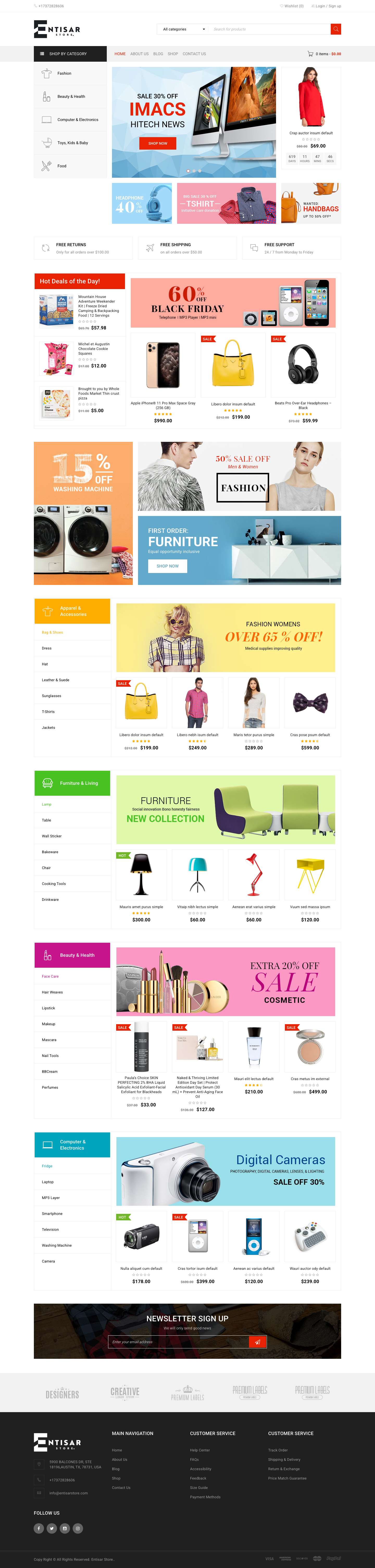 Home - entisarstore.com - Full Screenshot