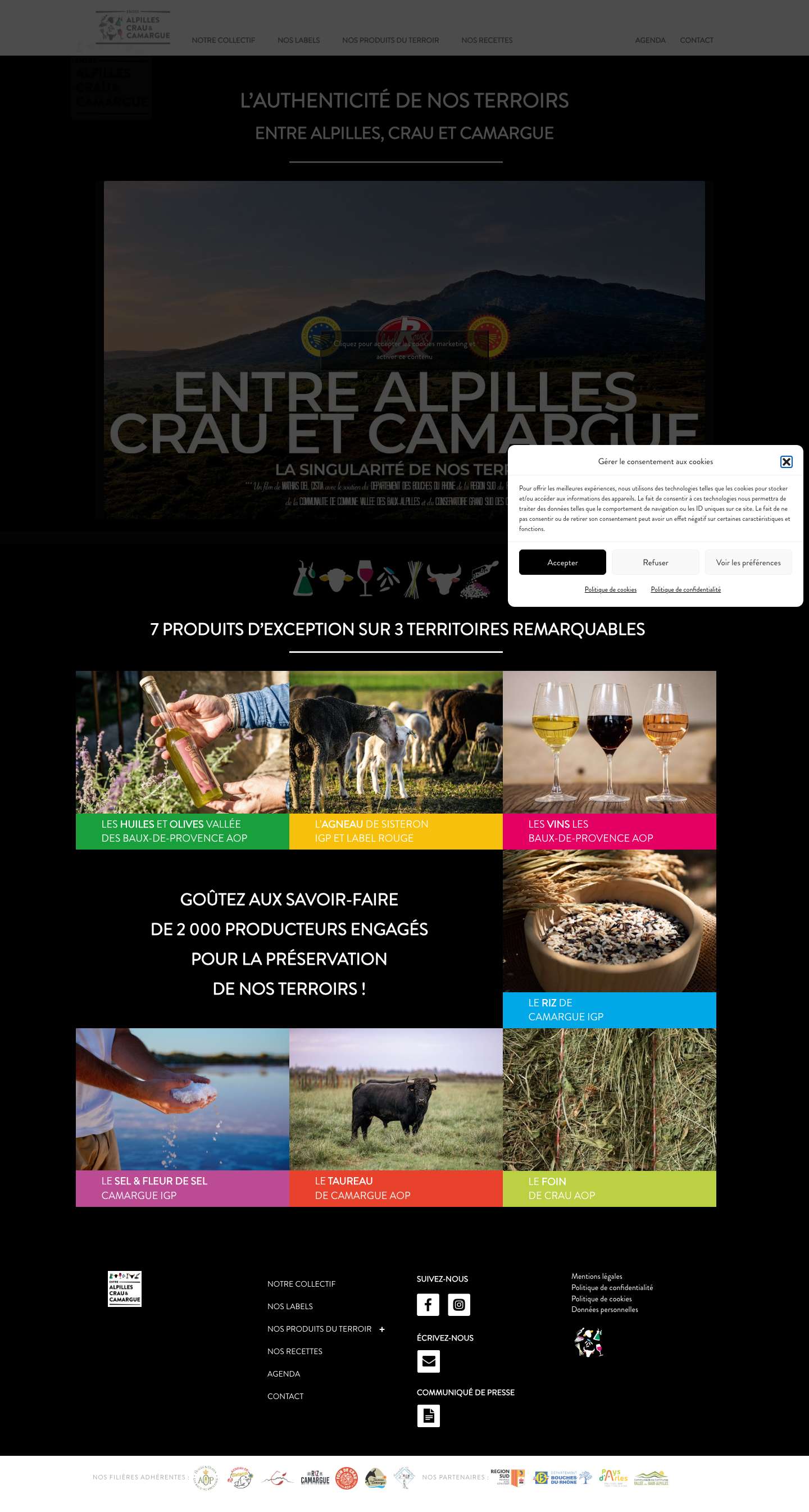 Accueil | Entre Alpilles Crau et Camargue - Full Screenshot