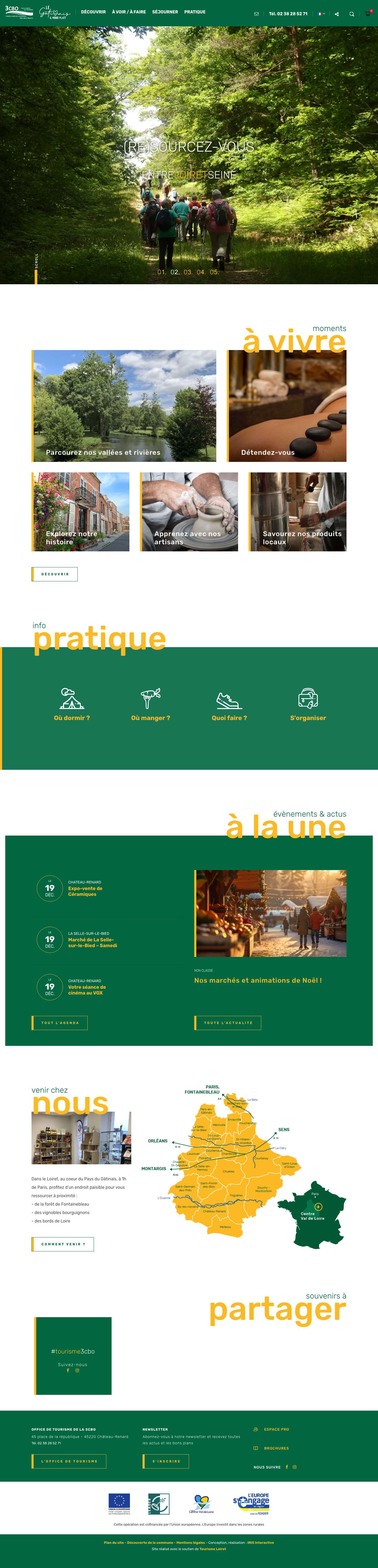 ACCUEIL - CC de Cléry Betz et Ouanne - Full Screenshot