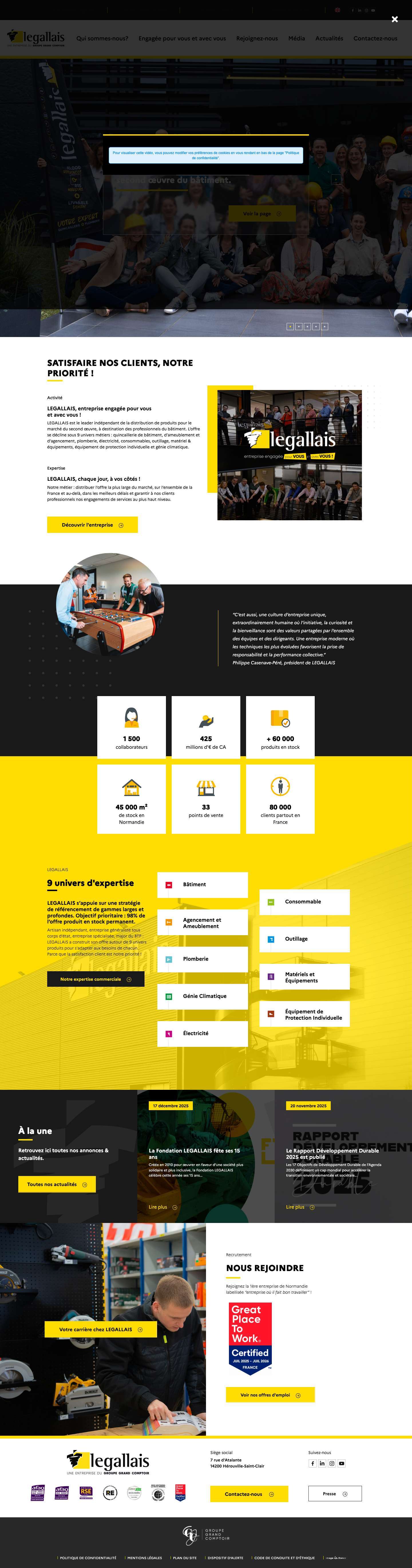 Entreprise Legallais - Full Screenshot