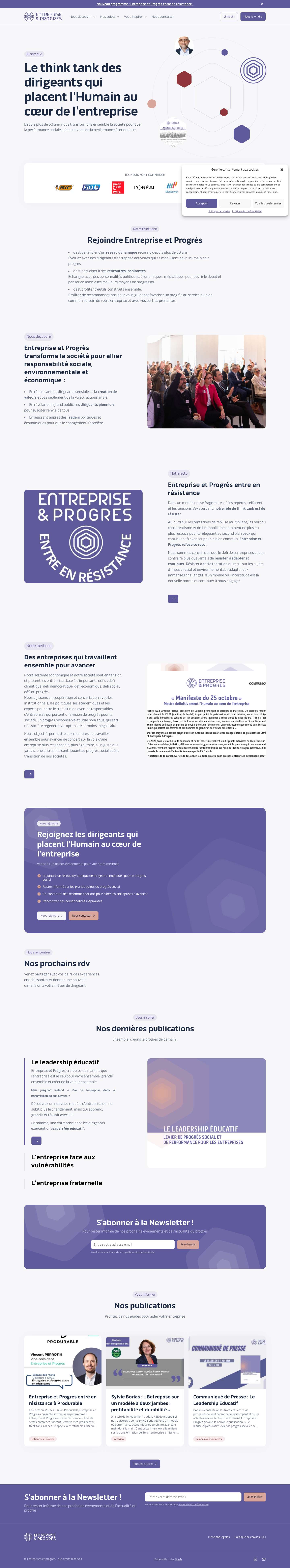 Entreprises & Progrès - Full Screenshot