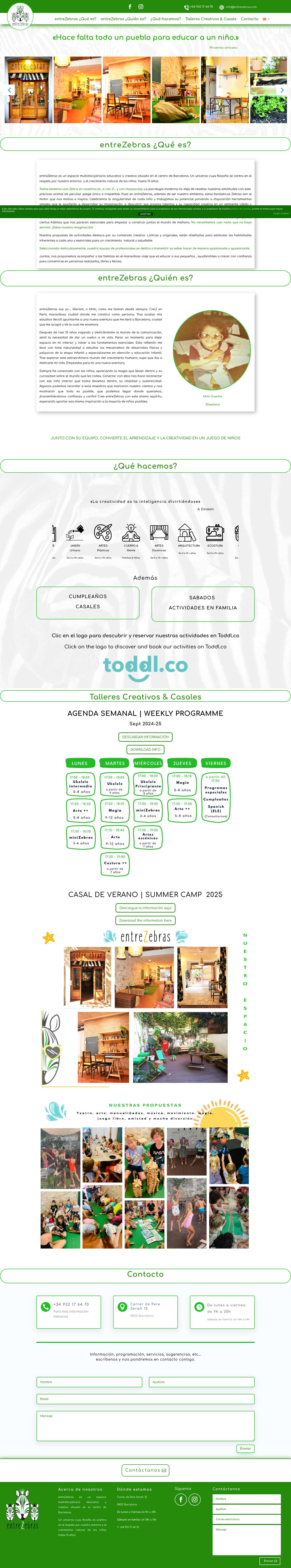 Inicio - entreZebras - Full Screenshot