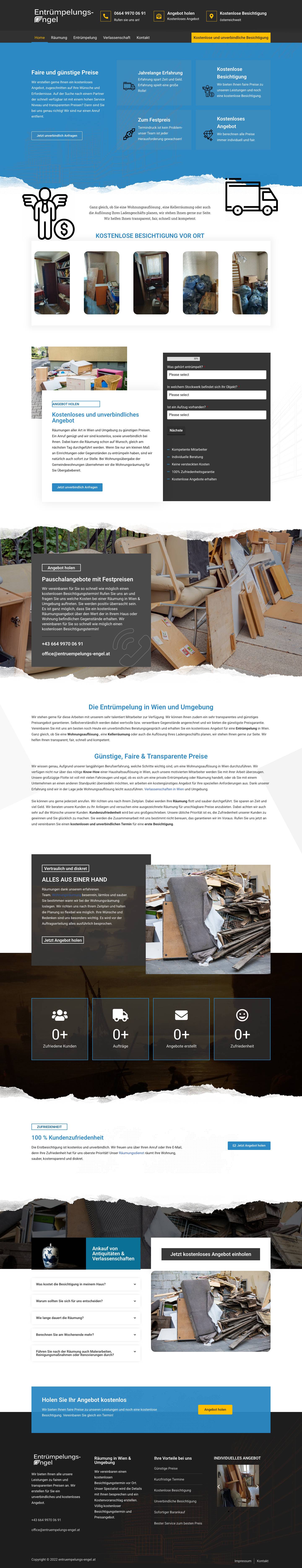 Entrümpelungs-Engel – Entrümpelung & Räumung - Full Screenshot