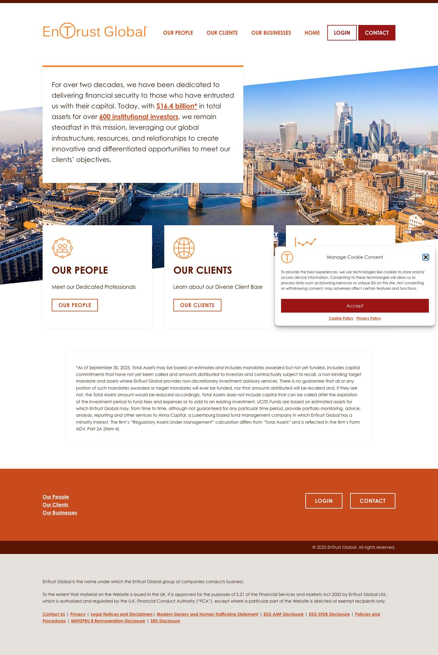 EnTrust Global | Trusted Strategic Investment Partner - Full Screenshot