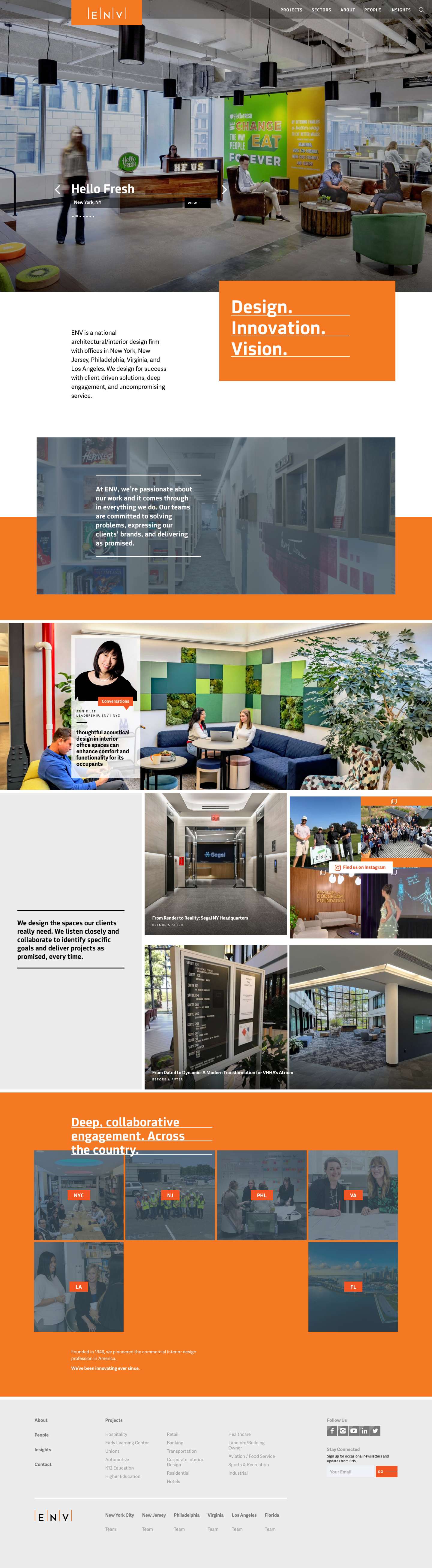 ENV | Design. Innovation. Vision.ENVSearchInstagramENVFacebookInstagramYouTubeLinkedInTwitter - Full Screenshot